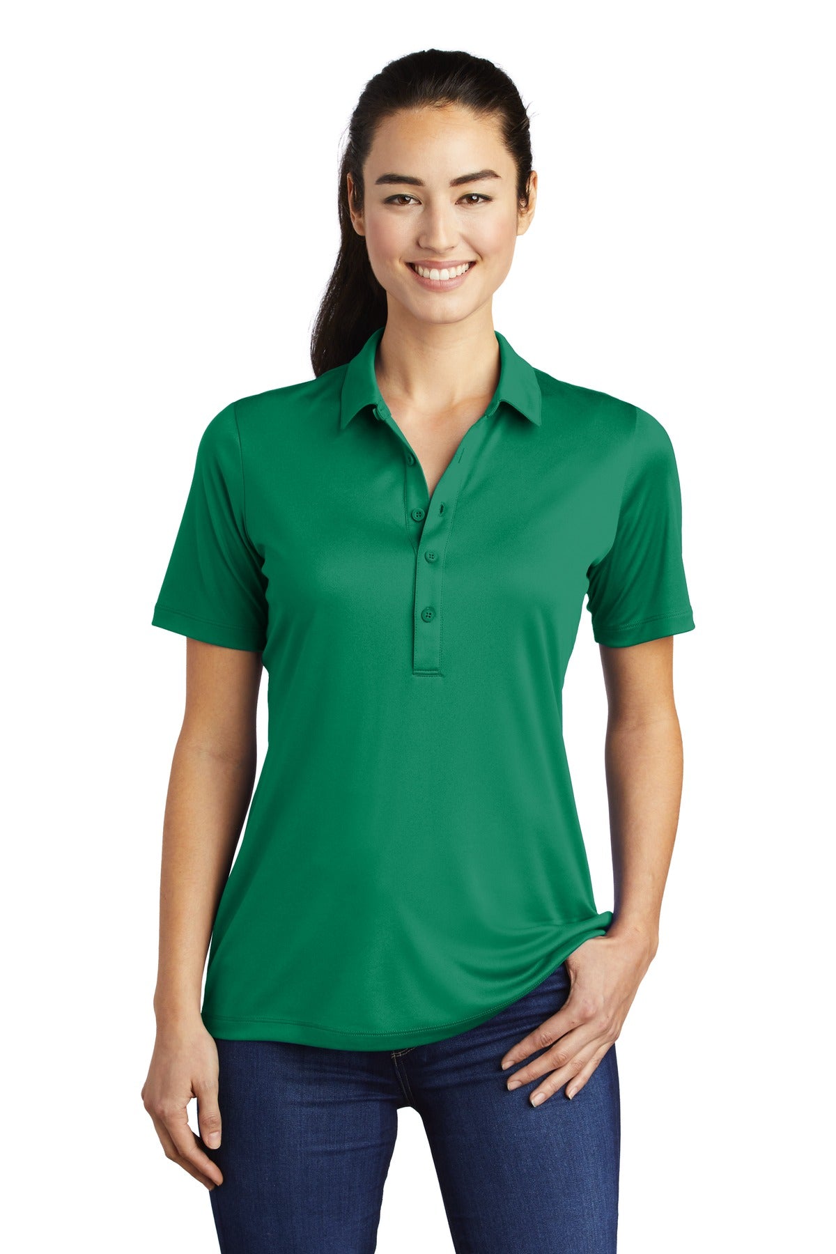 Sport-Tek Women's Posi-UV Pro Polo LST520 Womens Apparel Shirts & Tops