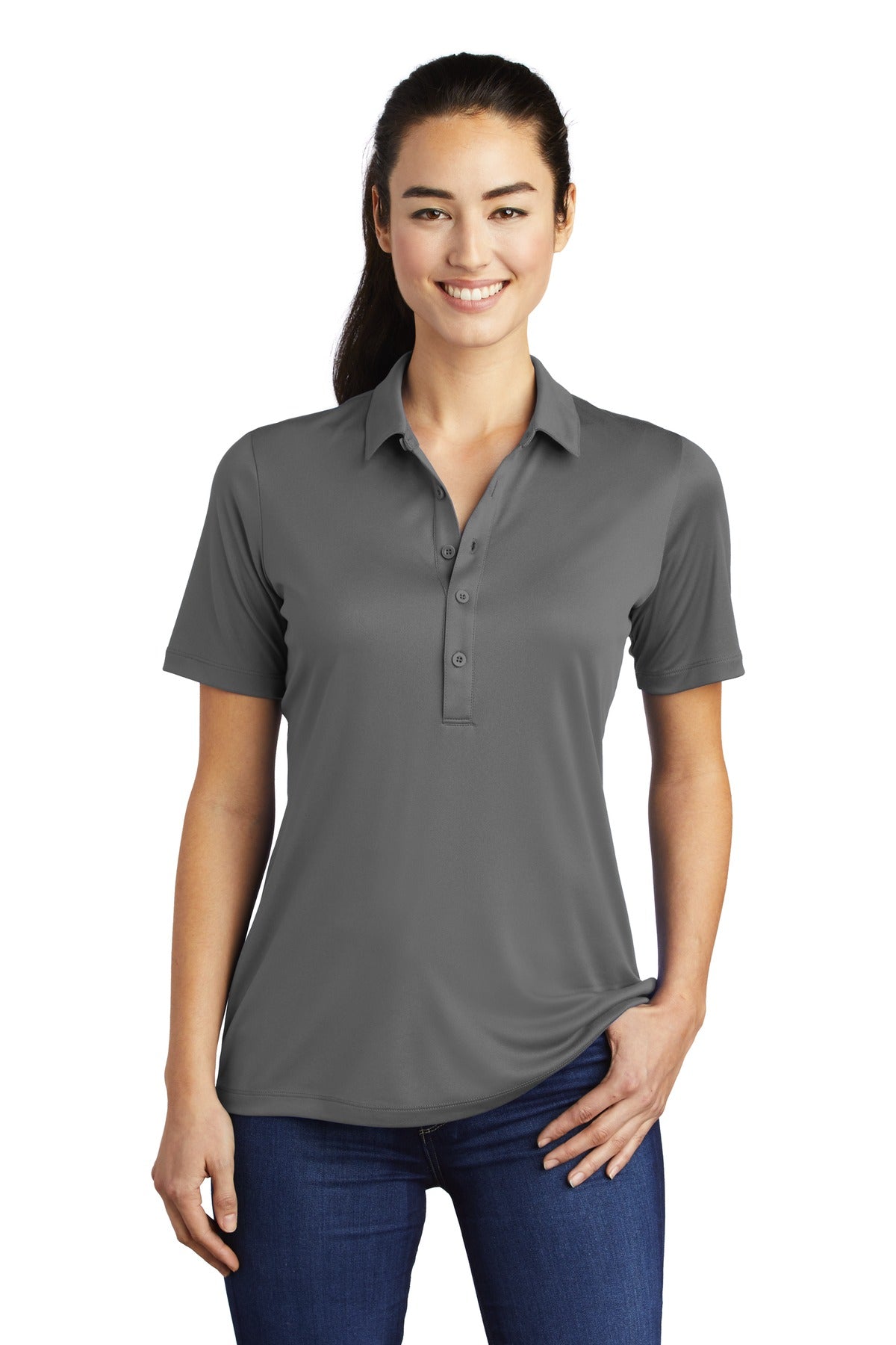 Sport-Tek Women's Posi-UV Pro Polo LST520 Womens Apparel Shirts & Tops