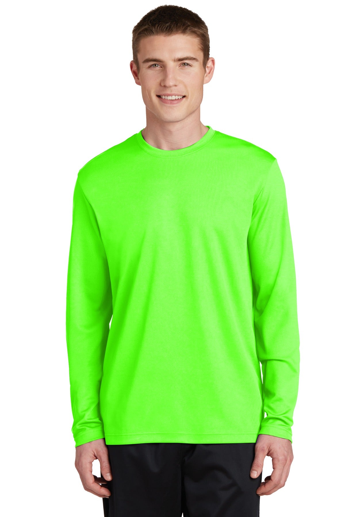 Sport-Tek Men's PosiCharge RacerMesh Long Sleeve Tee. ST340LS Mens Apparel Shirts & Tops