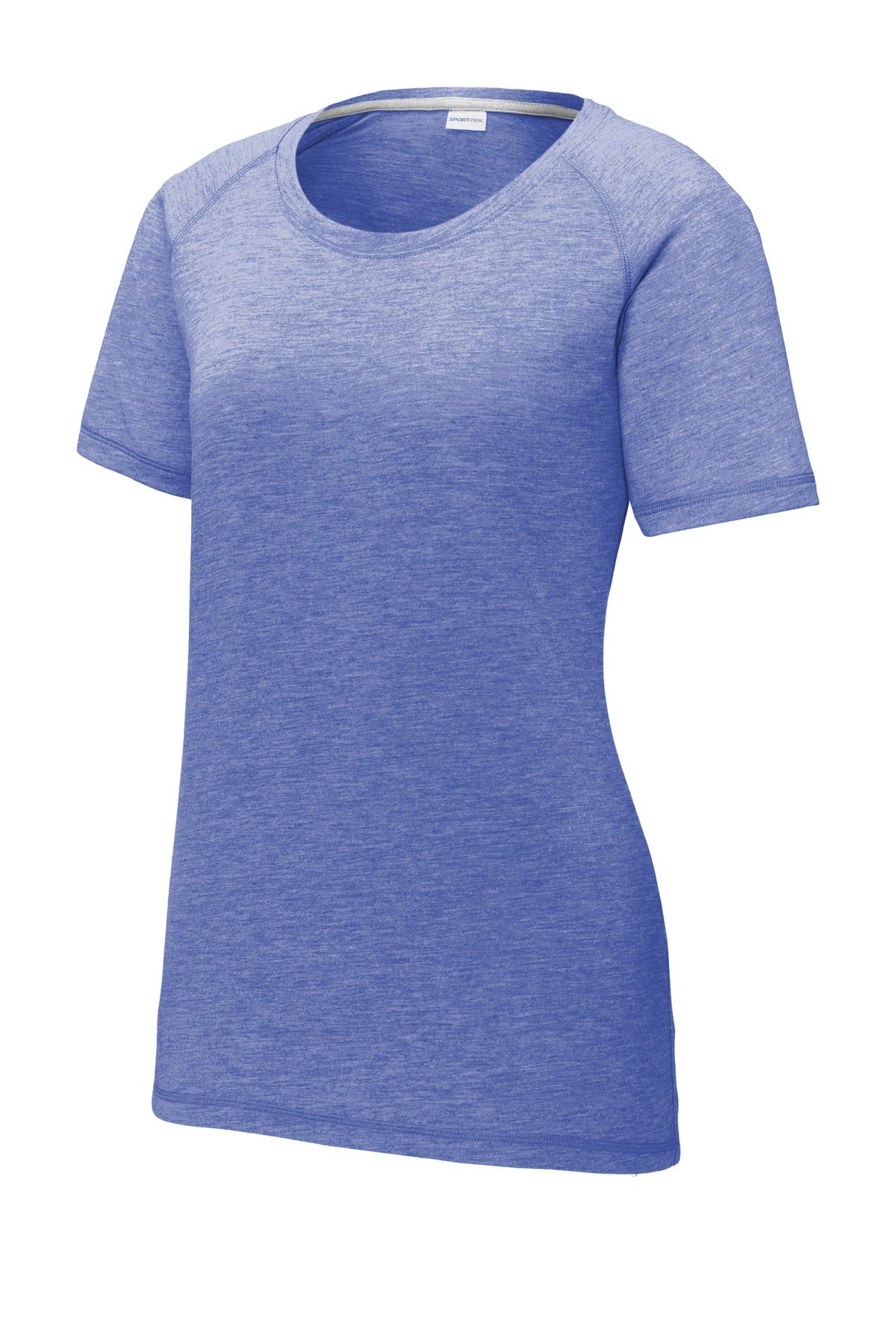 Sport-Tek Women's PosiCharge Tri-Blend Wicking Scoop Neck Raglan Tee LST400 Womens Apparel Shirts & Tops