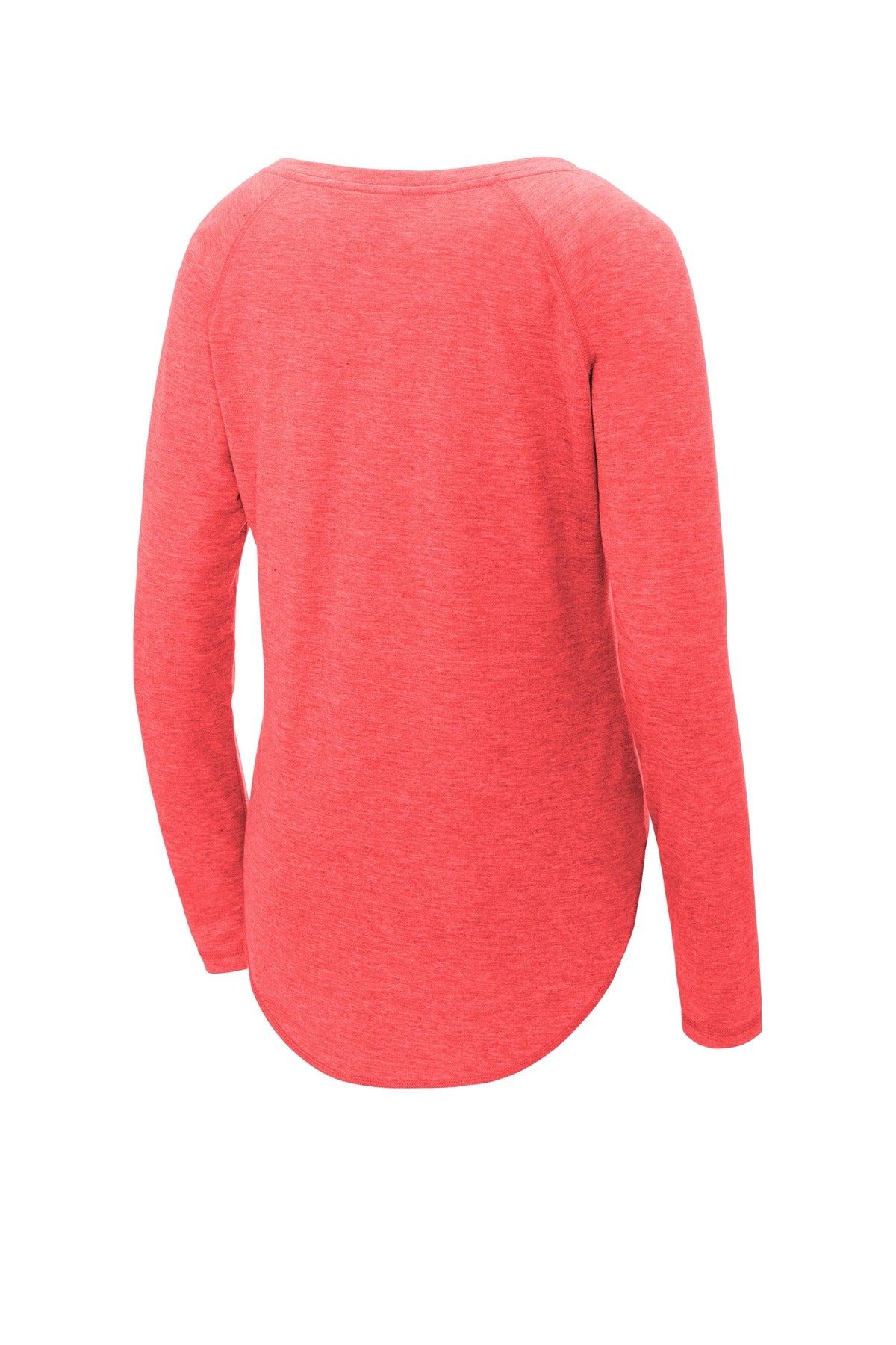 Sport-Tek Women's PosiCharge Long Sleeve Tri-Blend Wicking Scoop Neck Raglan Tee LST400LS Womens Apparel Shirts & Tops