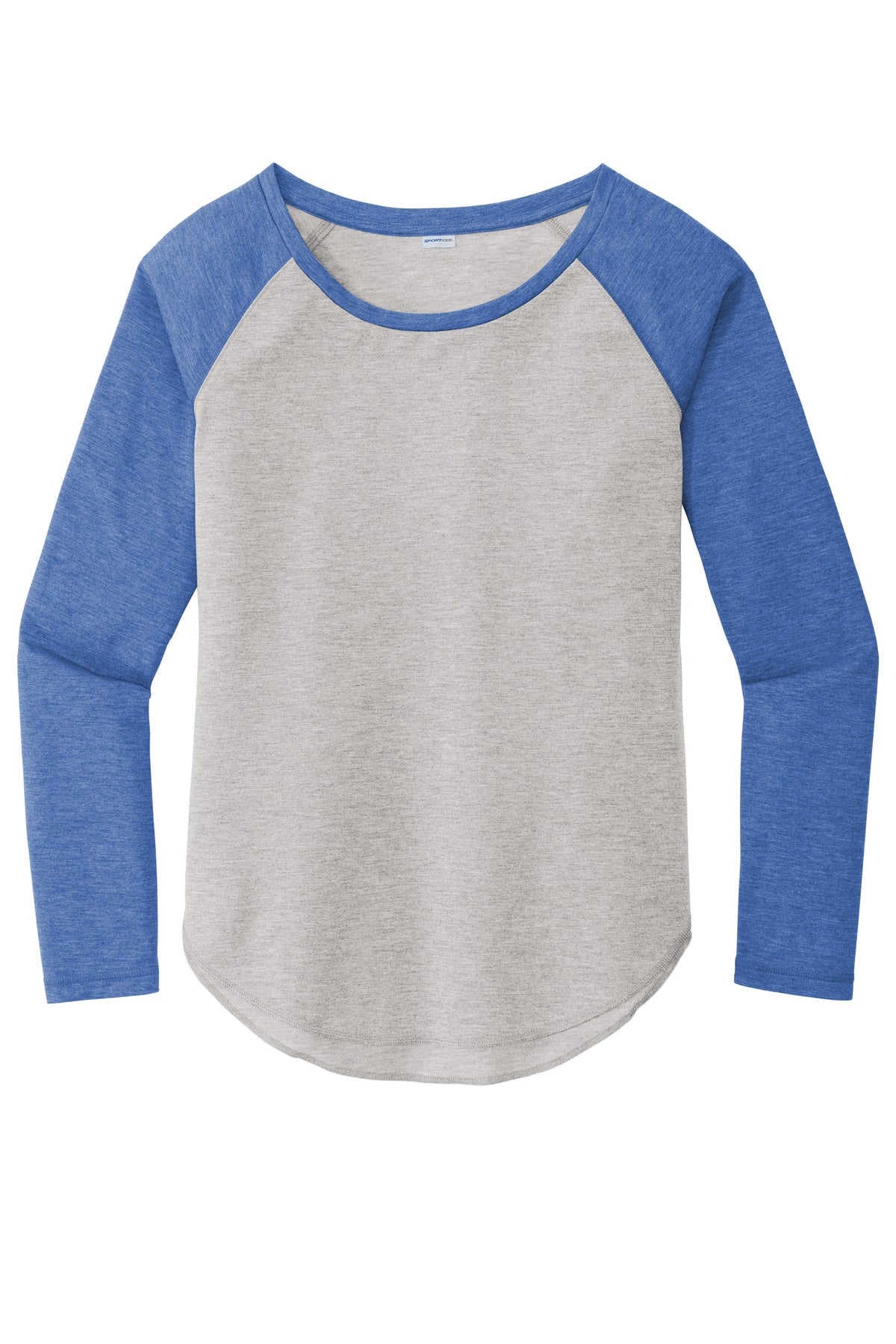 Sport-Tek Women's PosiCharge Long Sleeve Tri-Blend Wicking Scoop Neck Raglan Tee LST400LS Womens Apparel Shirts & Tops