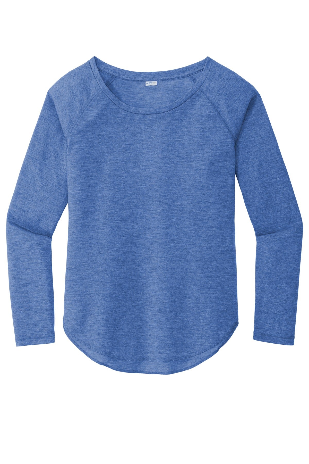 Sport-Tek Women's PosiCharge Long Sleeve Tri-Blend Wicking Scoop Neck Raglan Tee LST400LS Womens Apparel Shirts & Tops