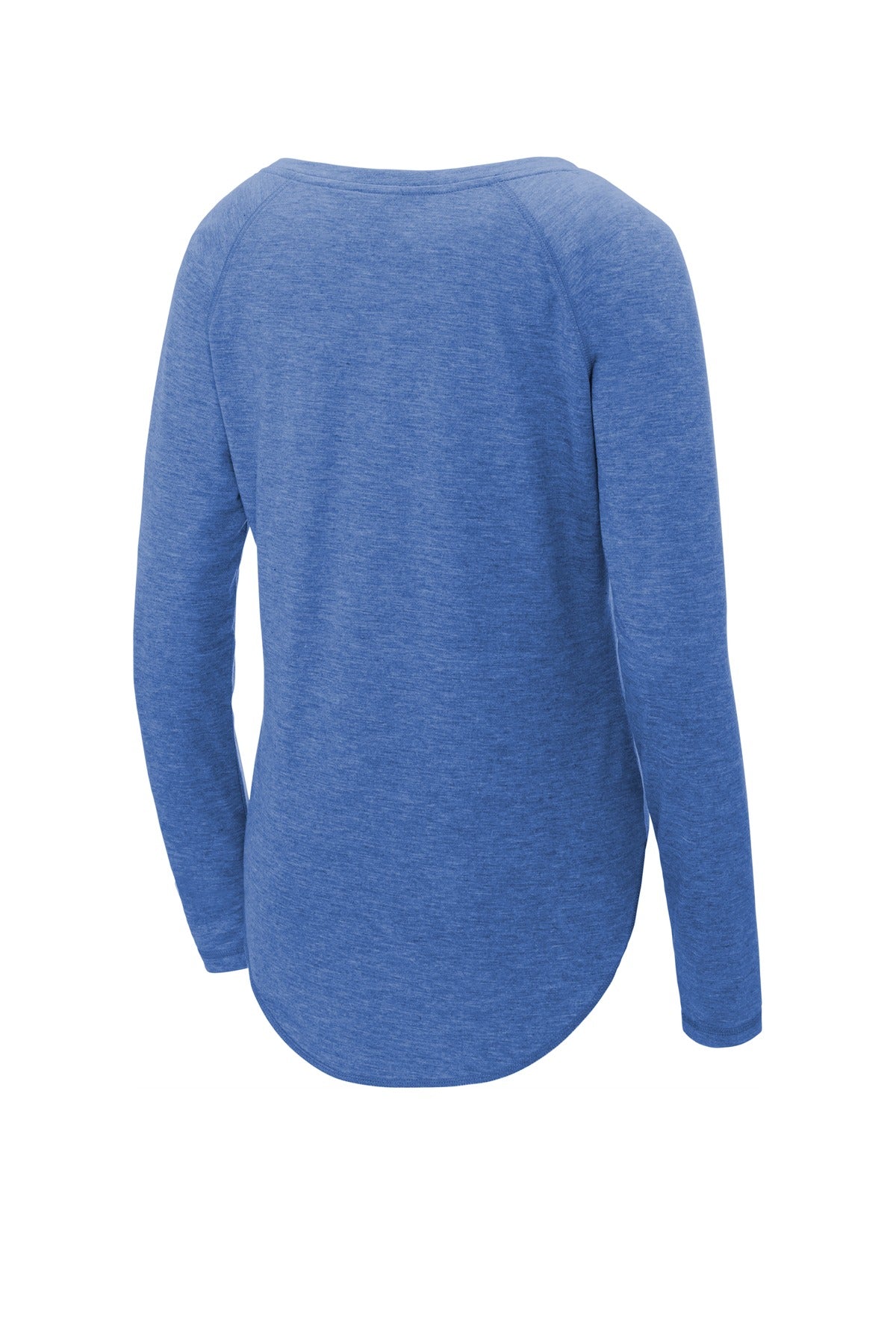 Sport-Tek Women's PosiCharge Long Sleeve Tri-Blend Wicking Scoop Neck Raglan Tee LST400LS Womens Apparel Shirts & Tops