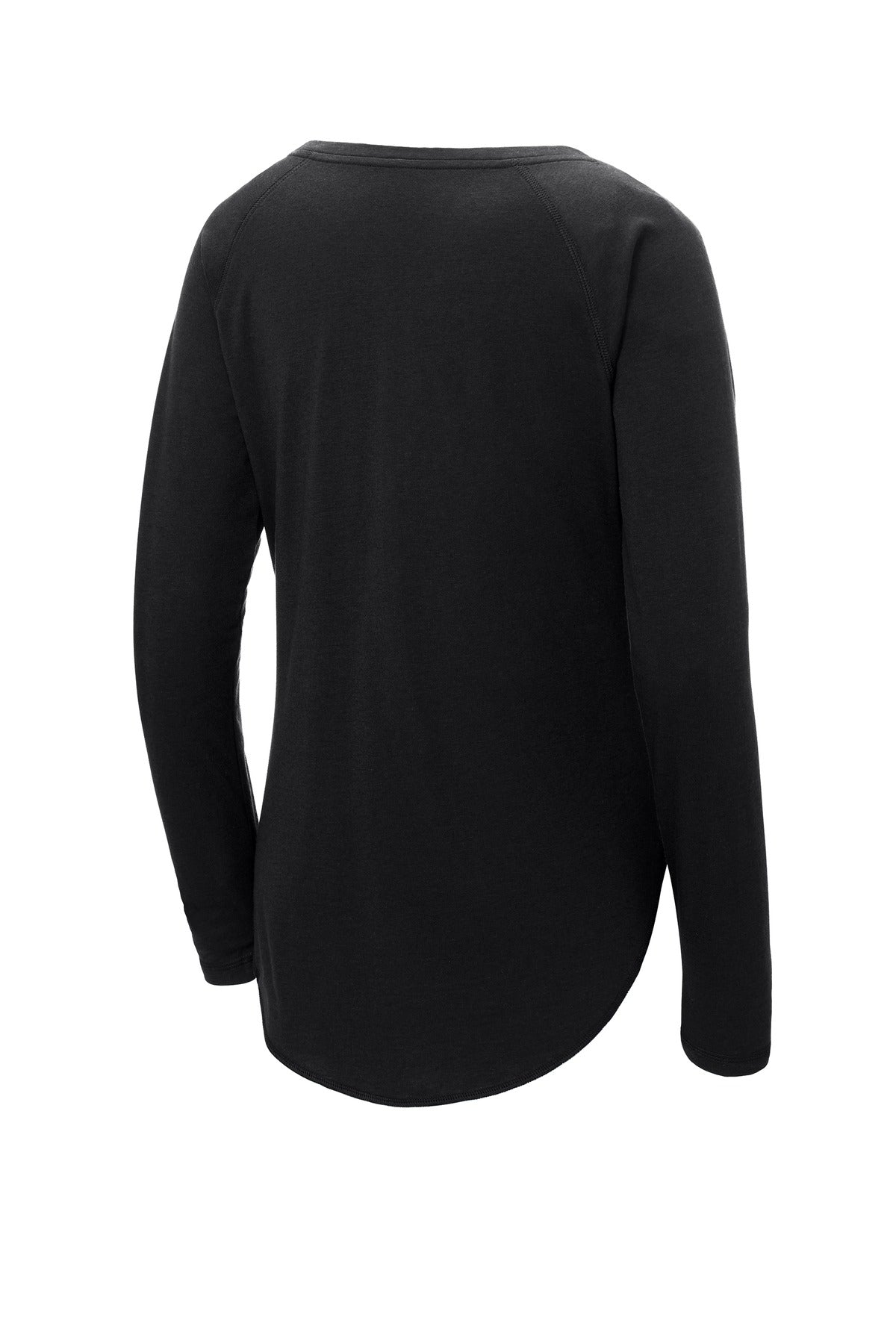 Sport-Tek Women's PosiCharge Long Sleeve Tri-Blend Wicking Scoop Neck Raglan Tee LST400LS Womens Apparel Shirts & Tops