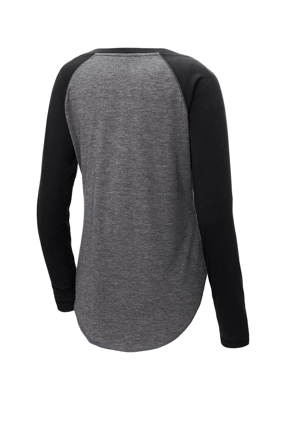 Sport-Tek Women's PosiCharge Long Sleeve Tri-Blend Wicking Scoop Neck Raglan Tee LST400LS Womens Apparel Shirts & Tops