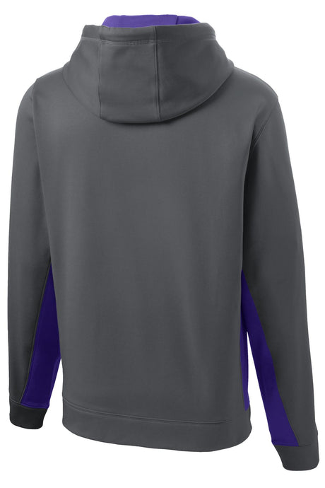 Sport-Tek Men's Sport-Wick Fleece Colorblock Hooded Pullover Mens Apparel Sweatshirts & Fleece