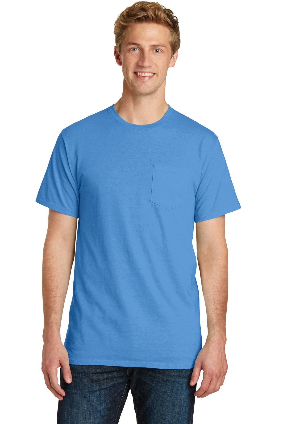 Port & Company Men's Beach Wash Garment-Dyed Pocket Tee Mens Apparel Shirts & Tops