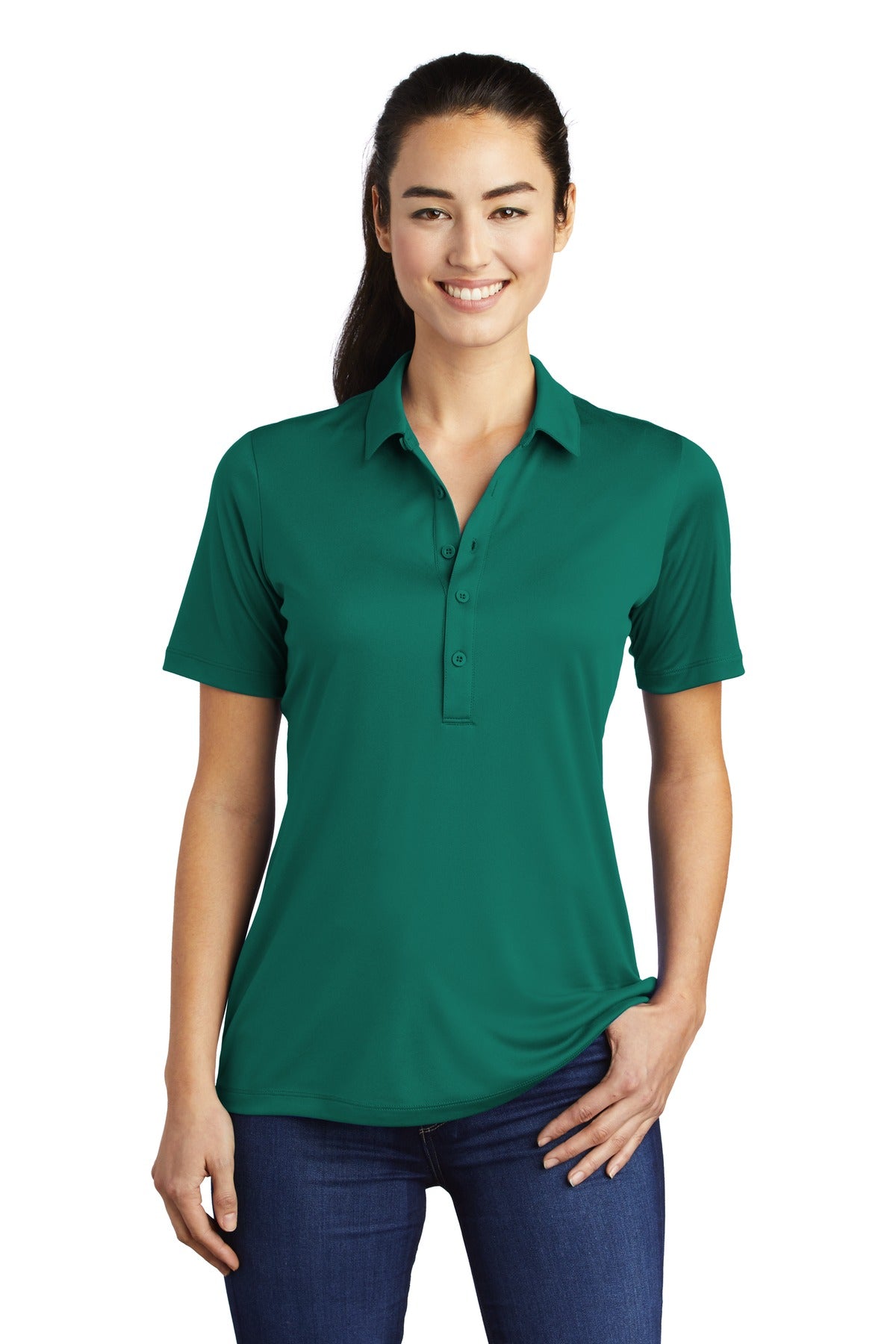 Sport-Tek Women's Posi-UV Pro Polo LST520 Womens Apparel Shirts & Tops