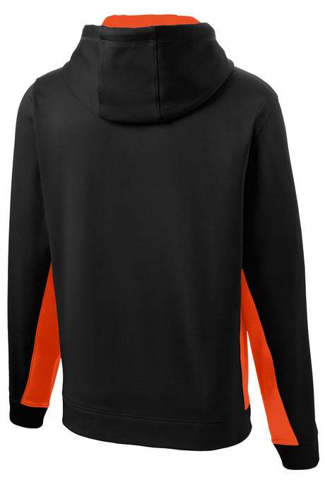 Sport-Tek Men's Sport-Wick Fleece Colorblock Hooded Pullover Mens Apparel Sweatshirts & Fleece