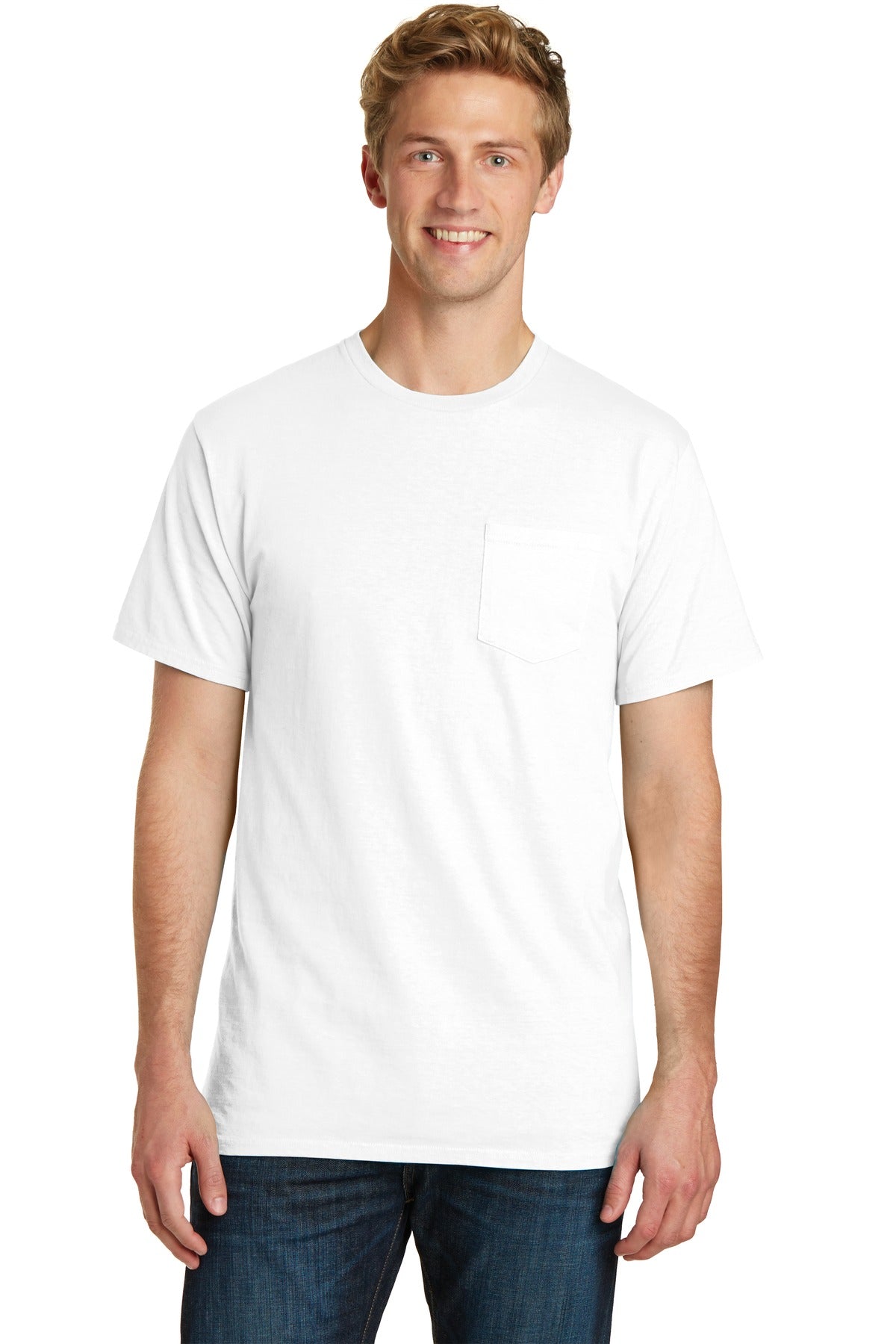 Port & Company Men's Beach Wash Garment-Dyed Pocket Tee Mens Apparel Shirts & Tops