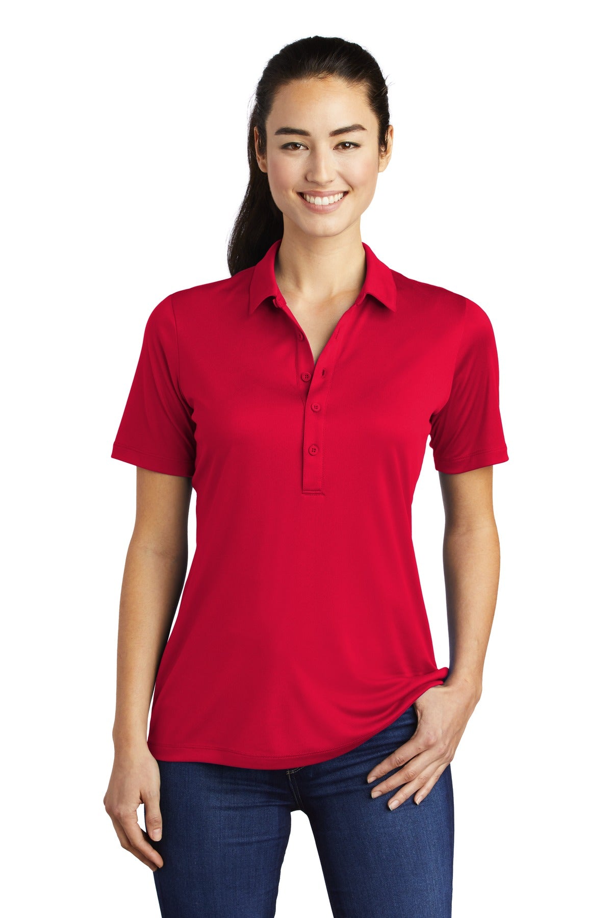 Sport-Tek Women's Posi-UV Pro Polo LST520 Womens Apparel Shirts & Tops