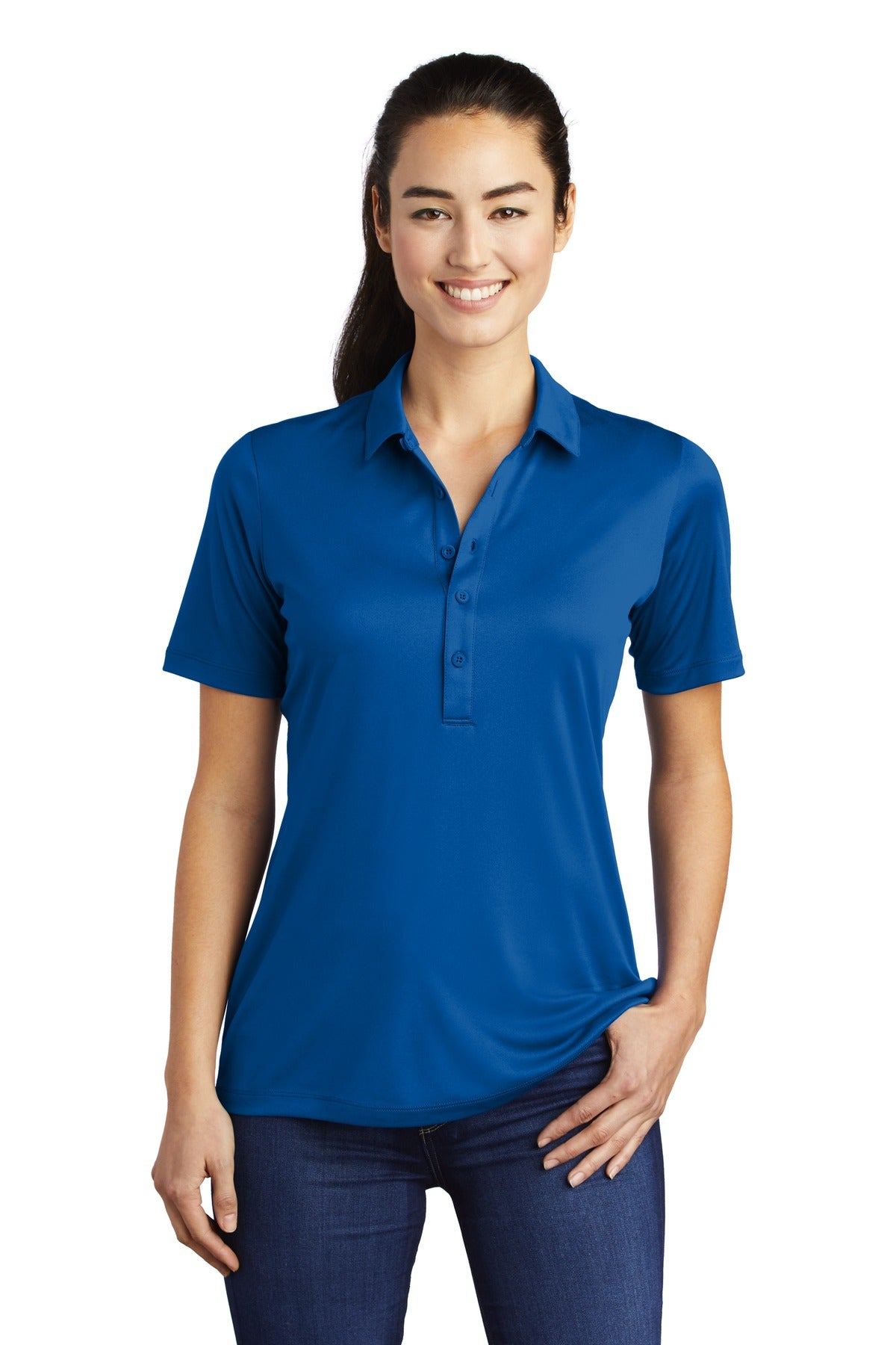 Sport-Tek Women's Posi-UV Pro Polo LST520 Womens Apparel Shirts & Tops