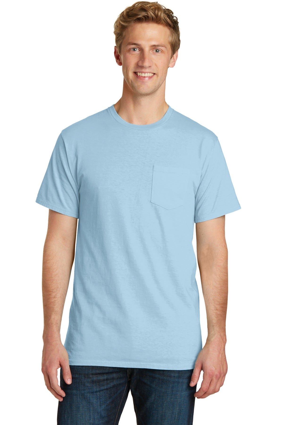 Port & Company Men's Beach Wash Garment-Dyed Pocket Tee Mens Apparel Shirts & Tops