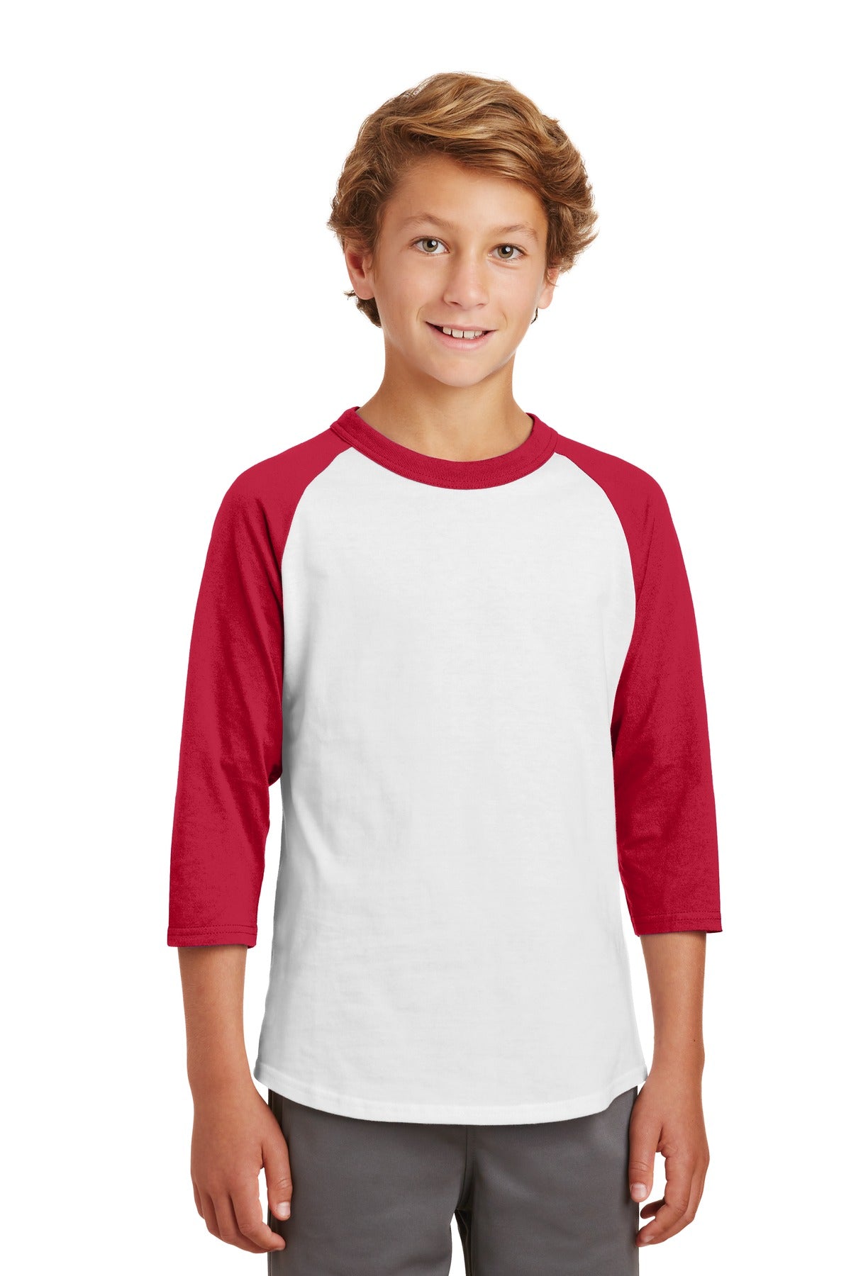 Sport-Tek Youth Colorblock Raglan Jersey YT200 Youth Apparel Shirts & Tops