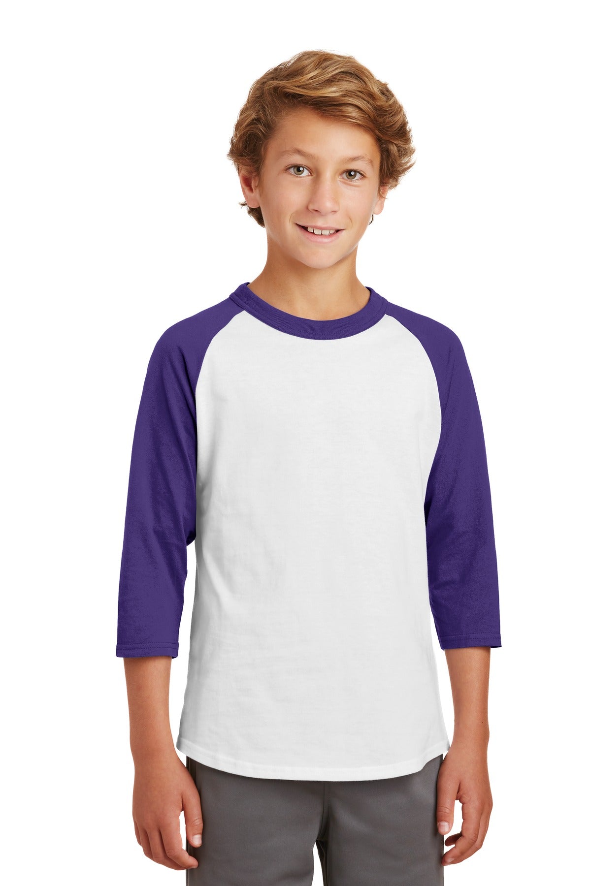 Sport-Tek Youth Colorblock Raglan Jersey YT200 Youth Apparel Shirts & Tops