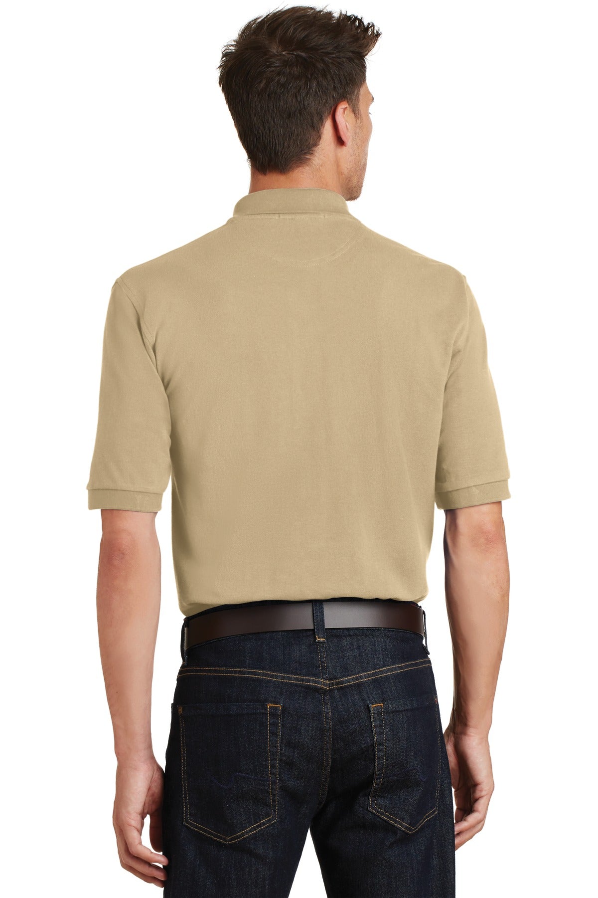 Port Authority Men's Heavyweight Cotton Pique Polo with Pocket. K420P Mens Apparel Shirts & Tops