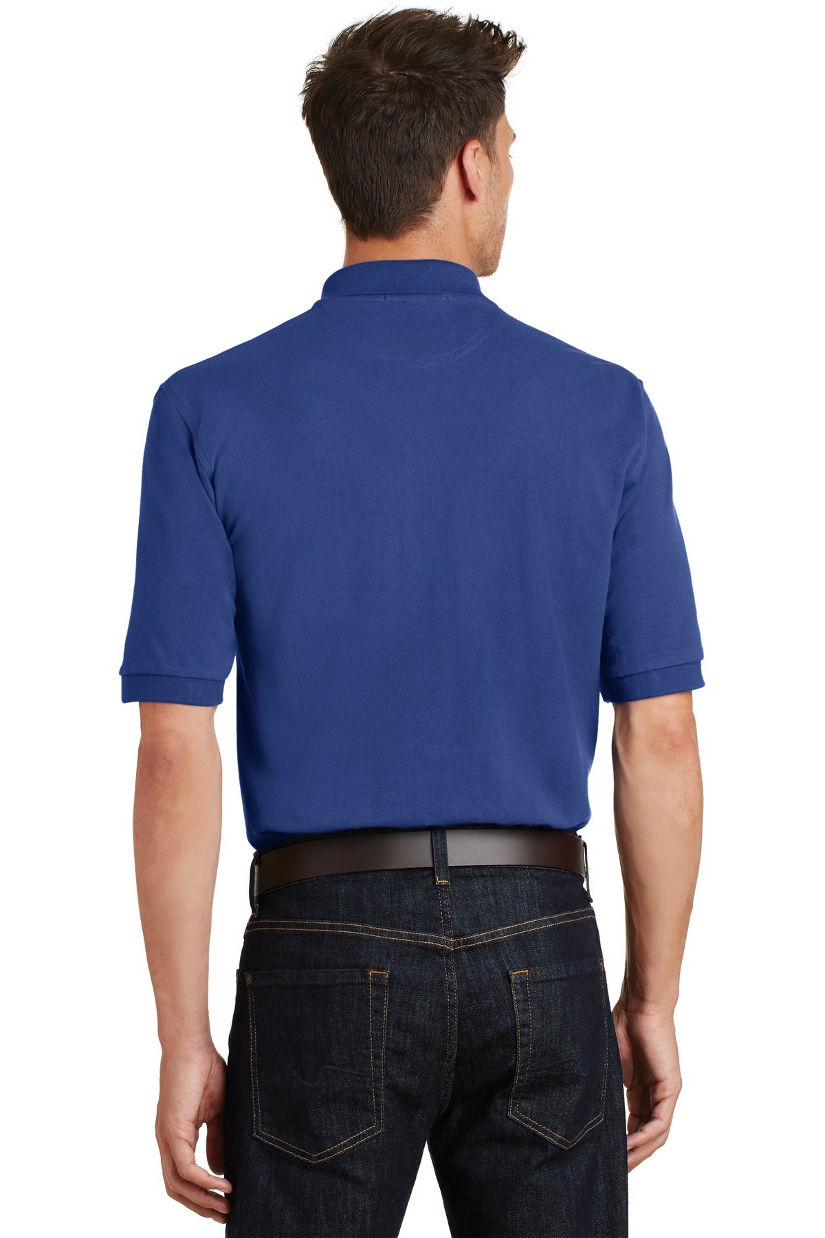 Port Authority Men's Heavyweight Cotton Pique Polo with Pocket. K420P Mens Apparel Shirts & Tops