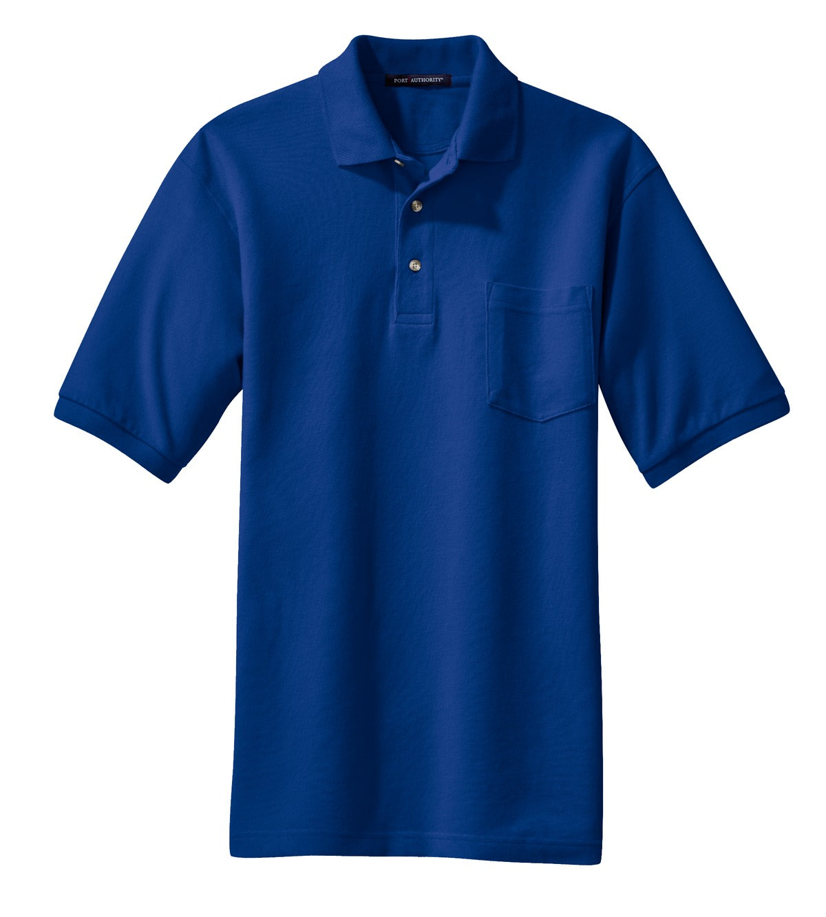 Port Authority Men's Heavyweight Cotton Pique Polo with Pocket. K420P Mens Apparel Shirts & Tops