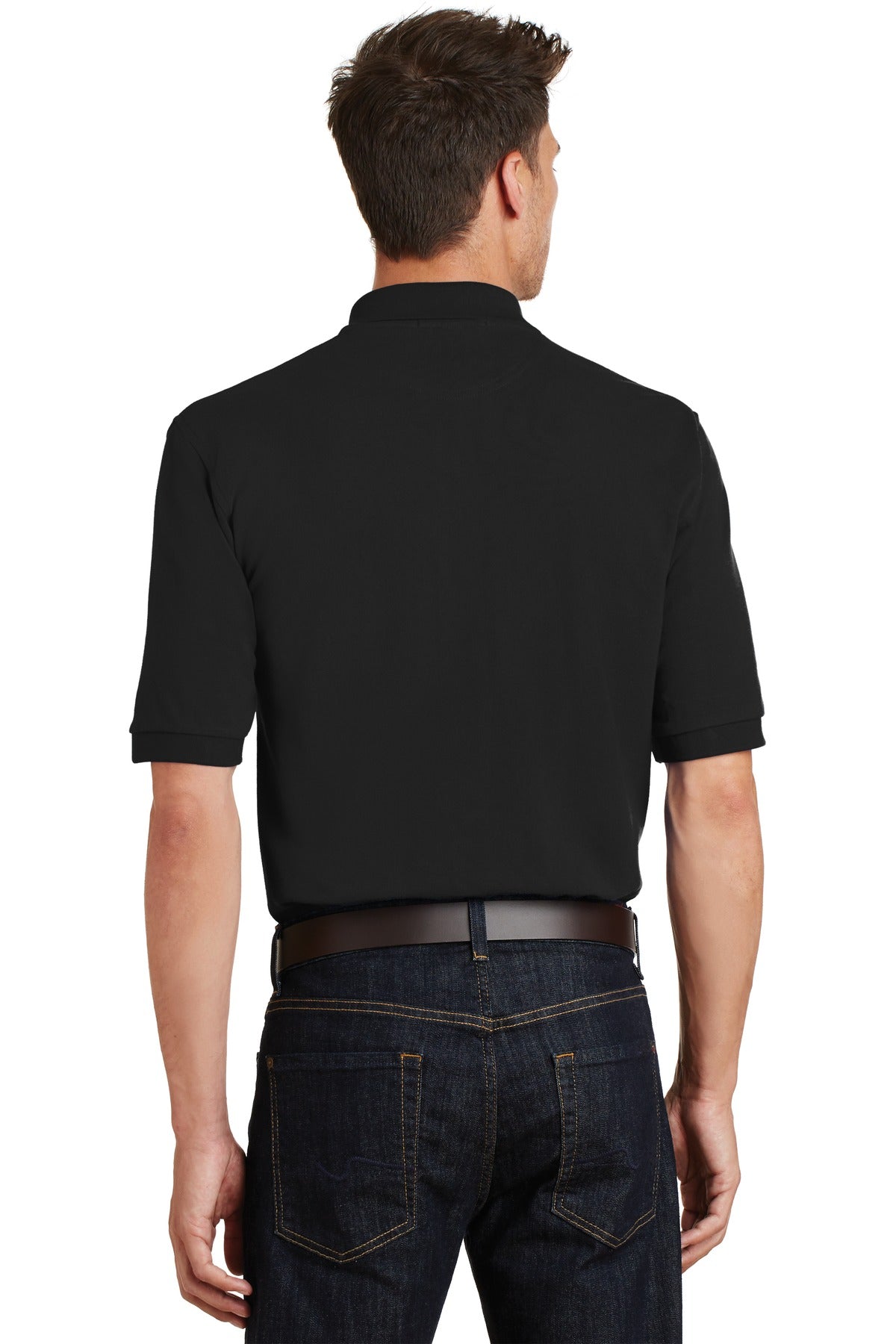 Port Authority Men's Heavyweight Cotton Pique Polo with Pocket. K420P Mens Apparel Shirts & Tops