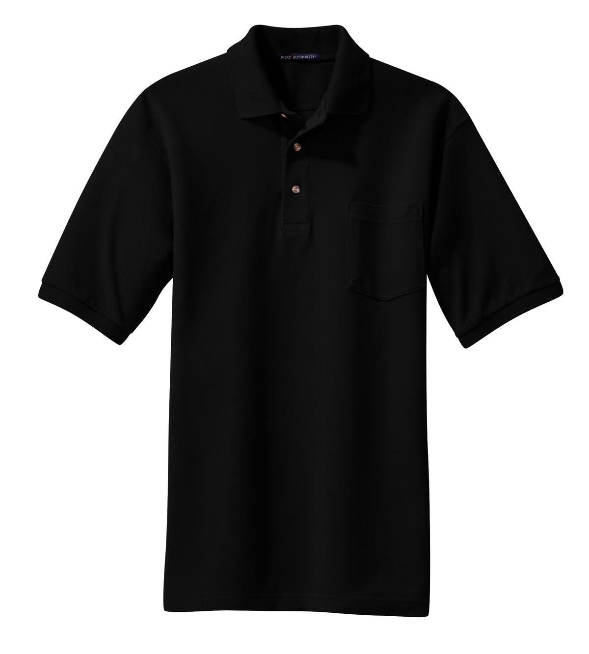Port Authority Men's Heavyweight Cotton Pique Polo with Pocket. K420P Mens Apparel Shirts & Tops