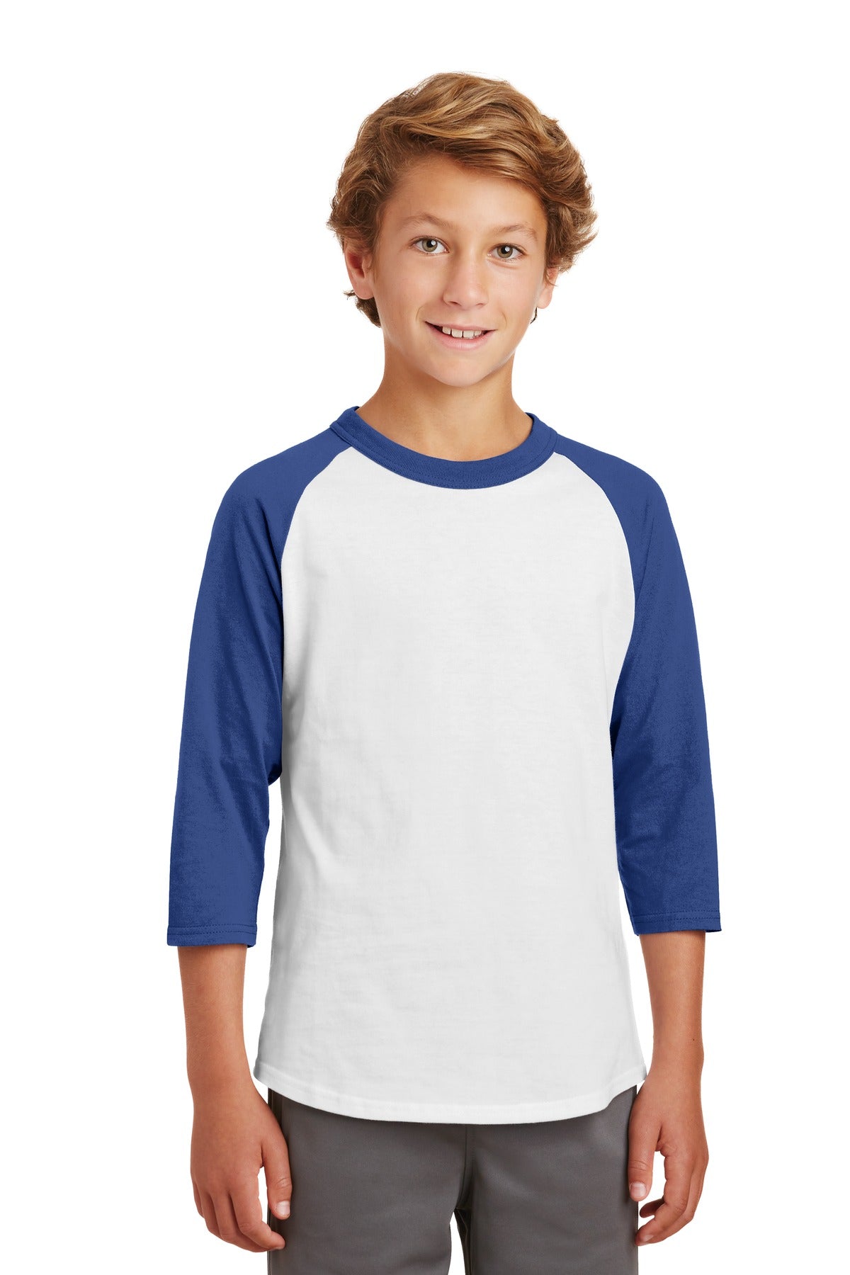 Sport-Tek Youth Colorblock Raglan Jersey YT200 Youth Apparel Shirts & Tops
