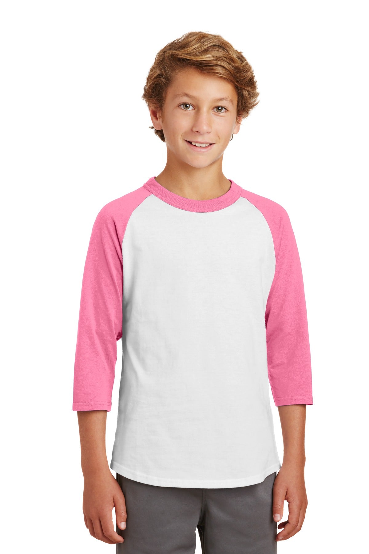 Sport-Tek Youth Colorblock Raglan Jersey YT200 Youth Apparel Shirts & Tops