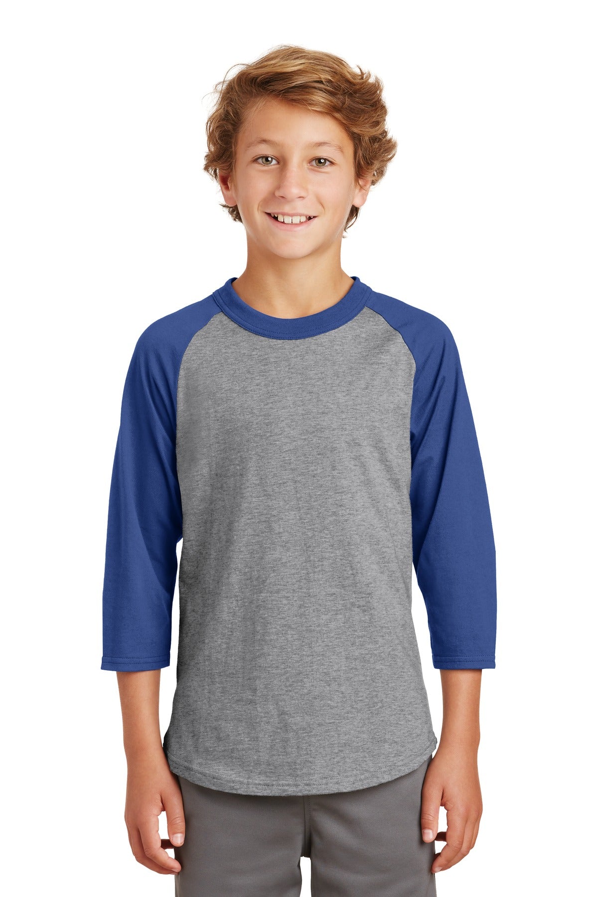 Sport-Tek Youth Colorblock Raglan Jersey YT200 Youth Apparel Shirts & Tops