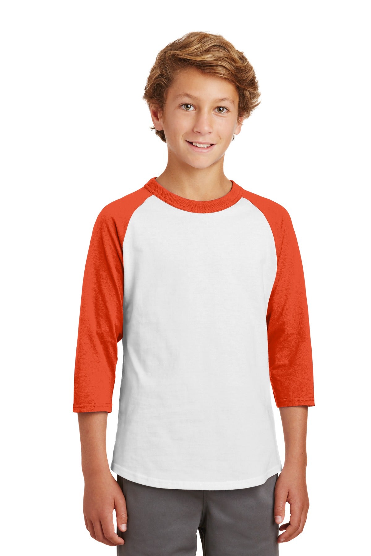Sport-Tek Youth Colorblock Raglan Jersey YT200 Youth Apparel Shirts & Tops