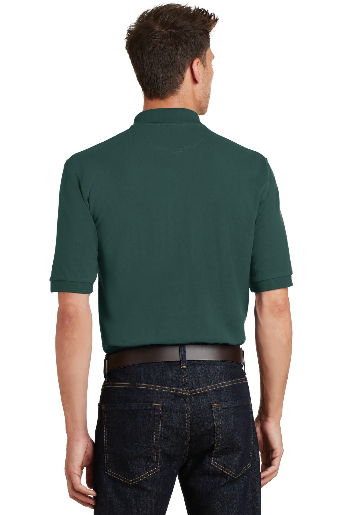 Port Authority Men's Heavyweight Cotton Pique Polo with Pocket. K420P Mens Apparel Shirts & Tops