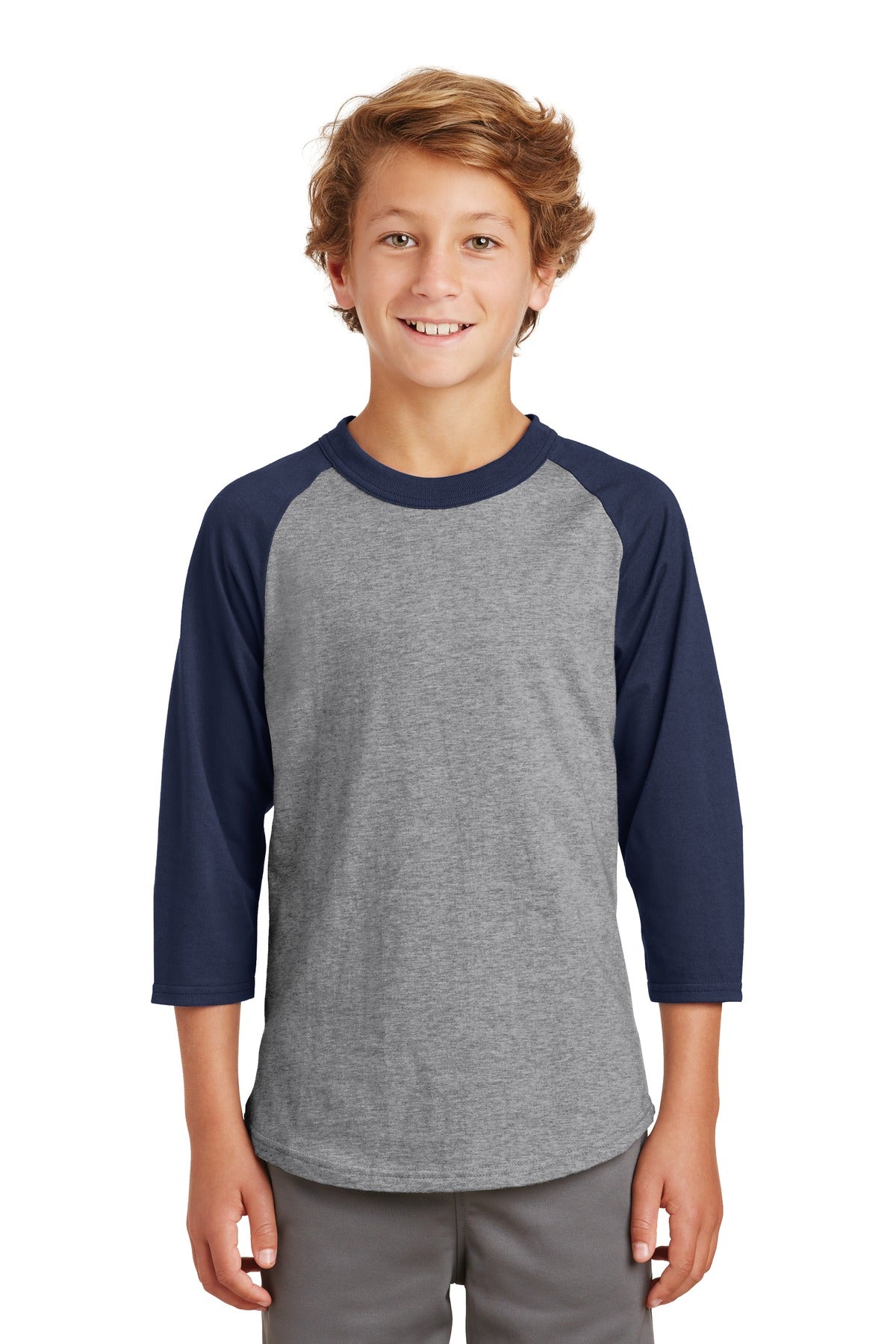 Sport-Tek Youth Colorblock Raglan Jersey YT200 Youth Apparel Shirts & Tops