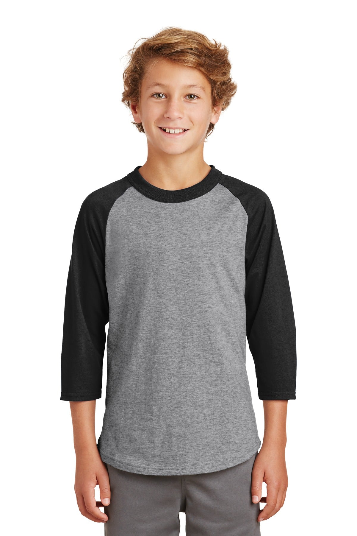Sport-Tek Youth Colorblock Raglan Jersey YT200 Youth Apparel Shirts & Tops