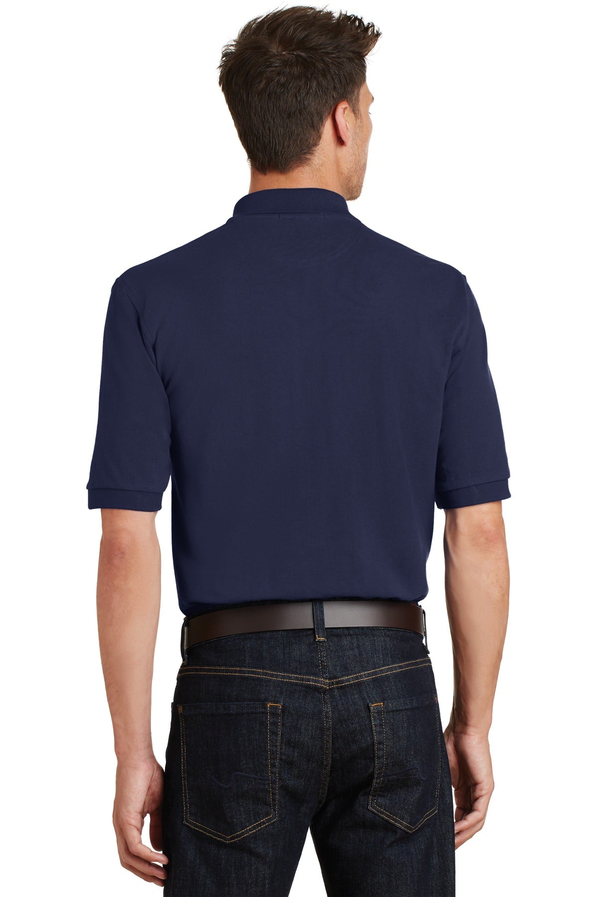 Port Authority Men's Heavyweight Cotton Pique Polo with Pocket. K420P Mens Apparel Shirts & Tops
