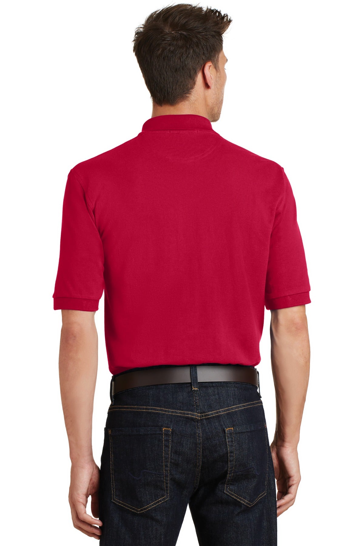 Port Authority Men's Heavyweight Cotton Pique Polo with Pocket. K420P Mens Apparel Shirts & Tops