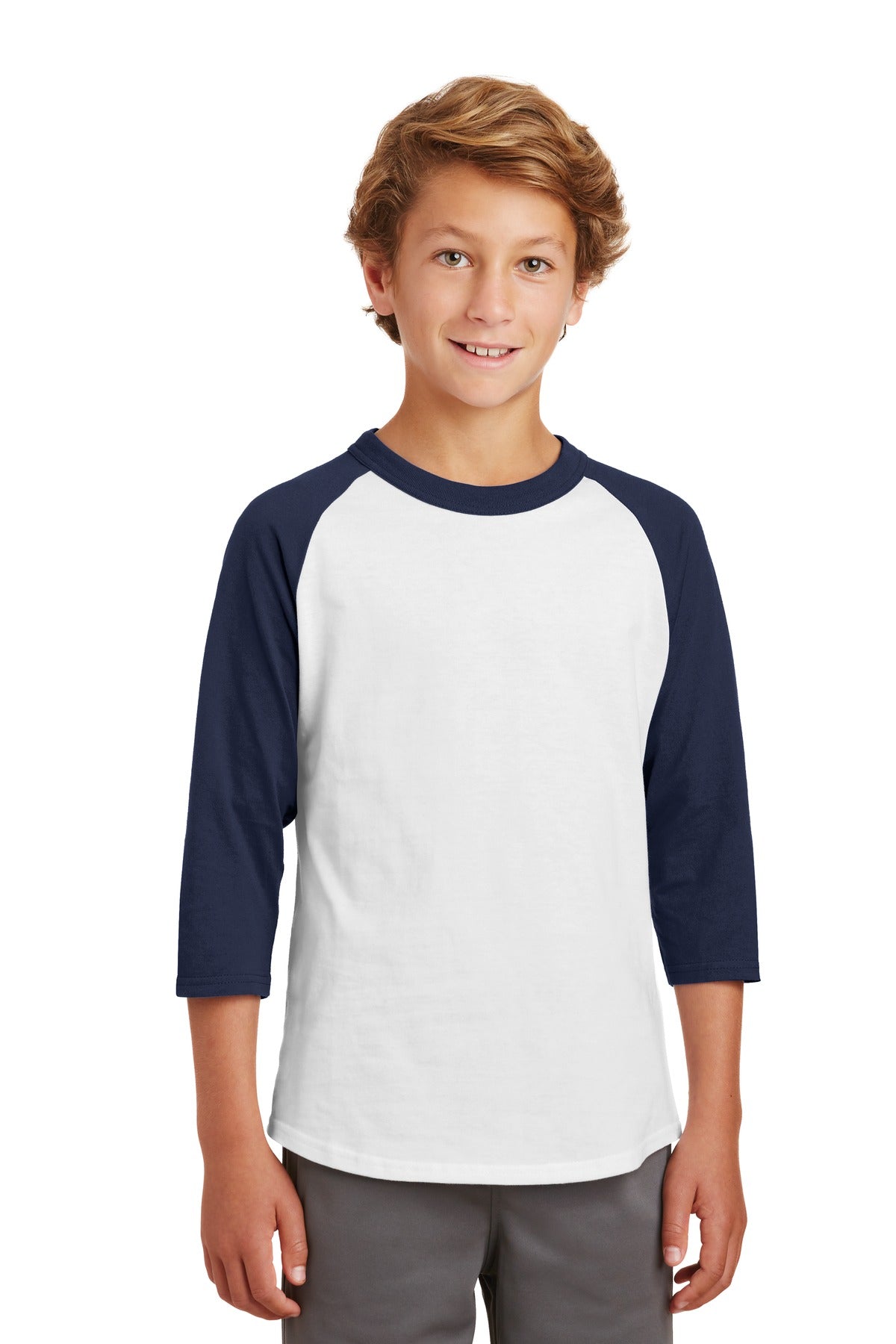 Sport-Tek Youth Colorblock Raglan Jersey YT200 Youth Apparel Shirts & Tops