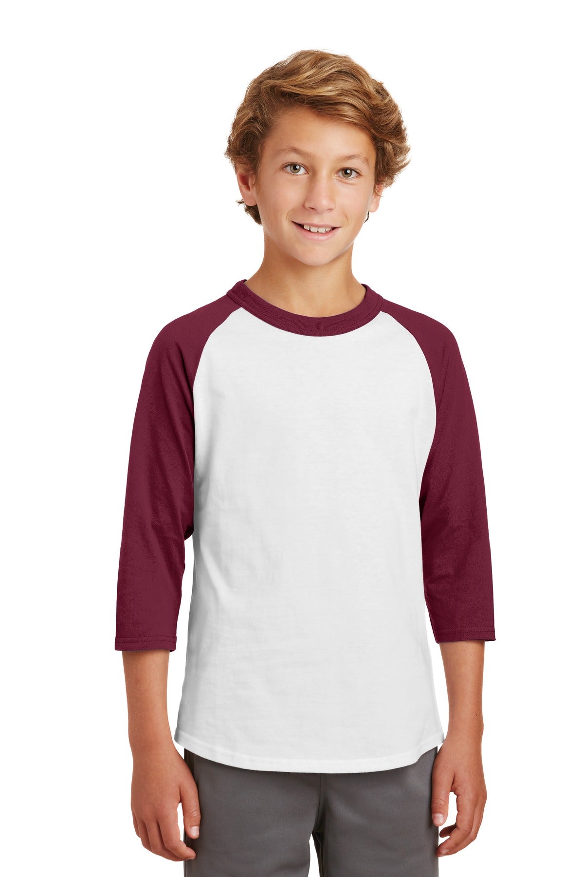 Sport-Tek Youth Colorblock Raglan Jersey YT200 Youth Apparel Shirts & Tops
