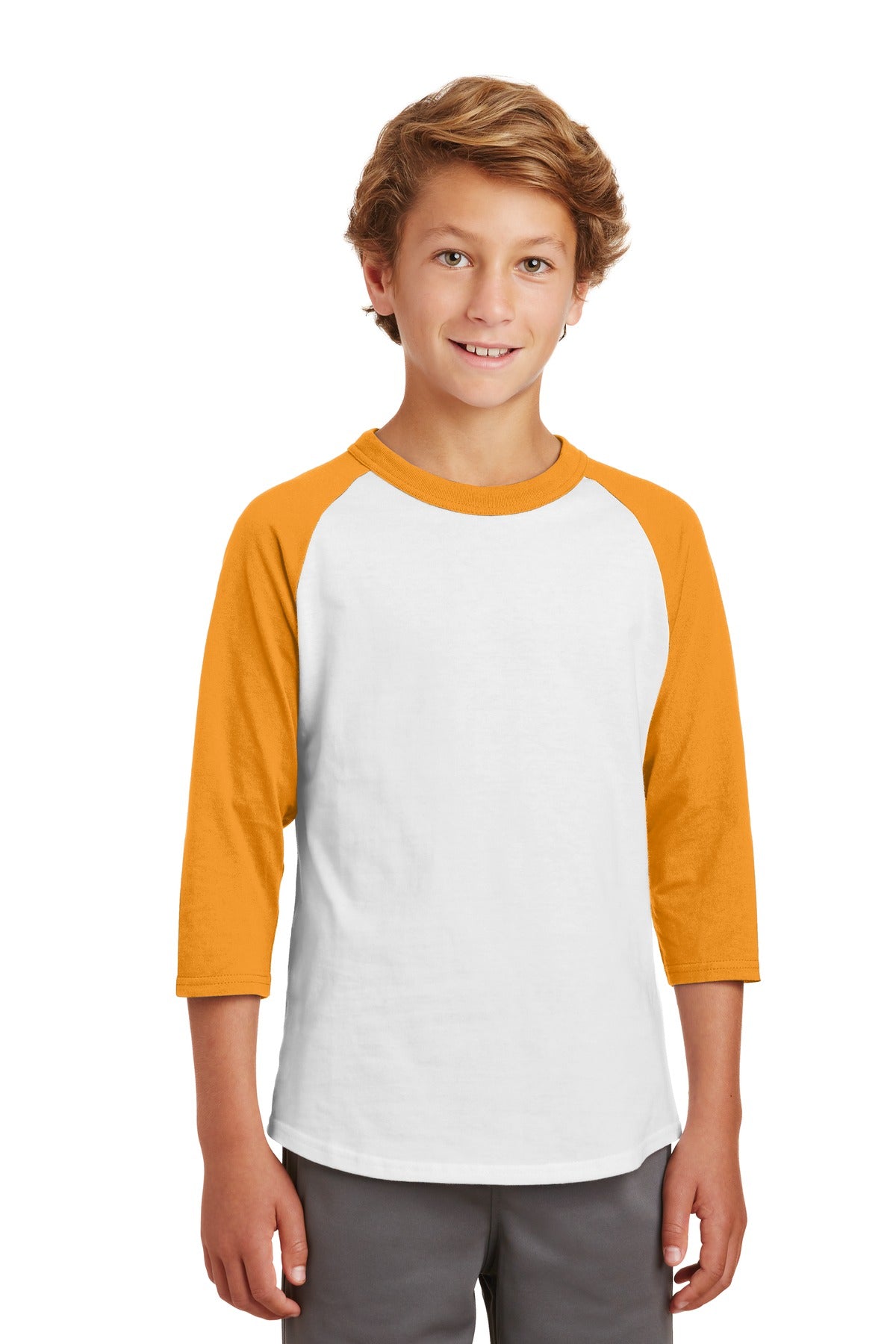 Sport-Tek Youth Colorblock Raglan Jersey YT200 Youth Apparel Shirts & Tops