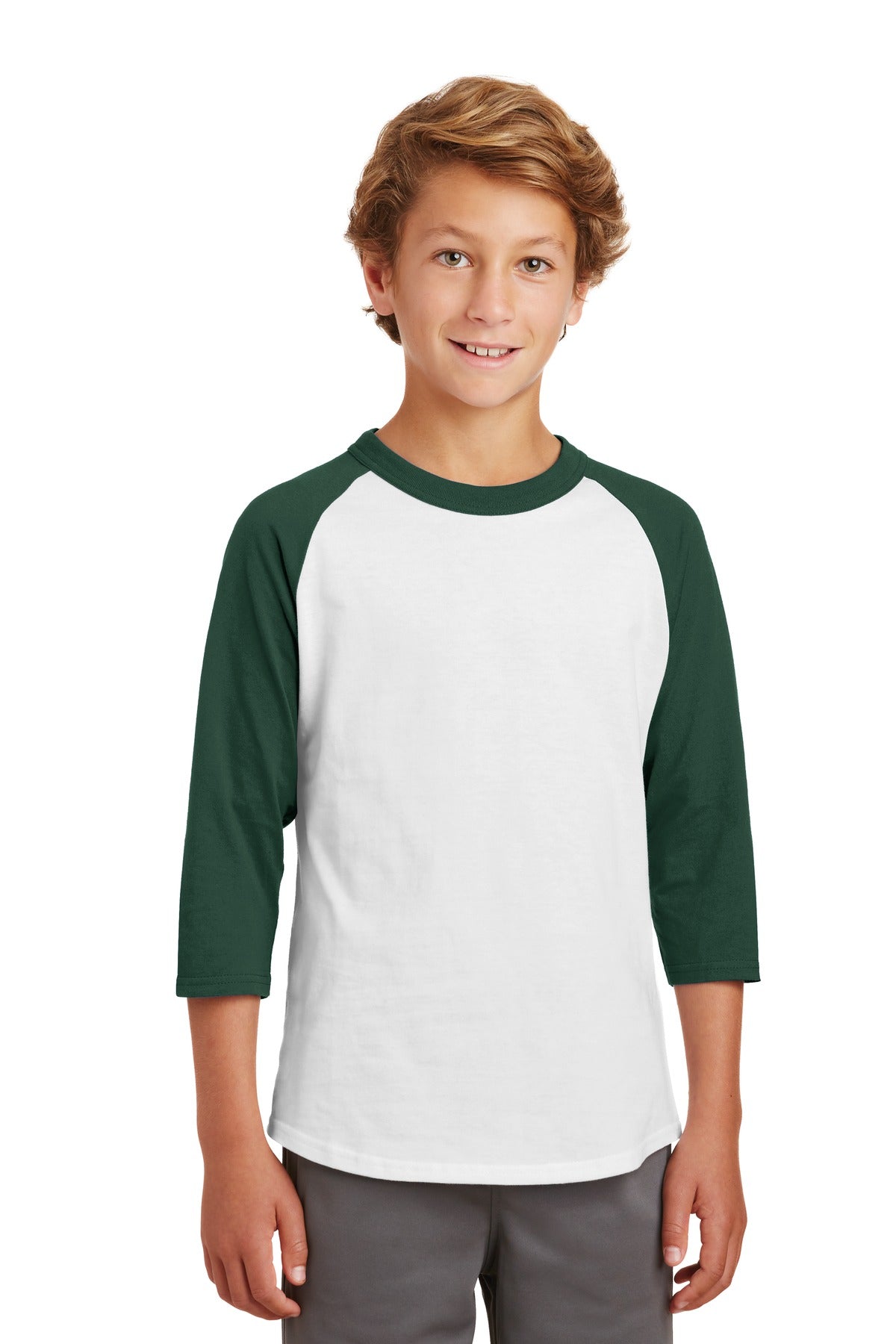 Sport-Tek Youth Colorblock Raglan Jersey YT200 Youth Apparel Shirts & Tops