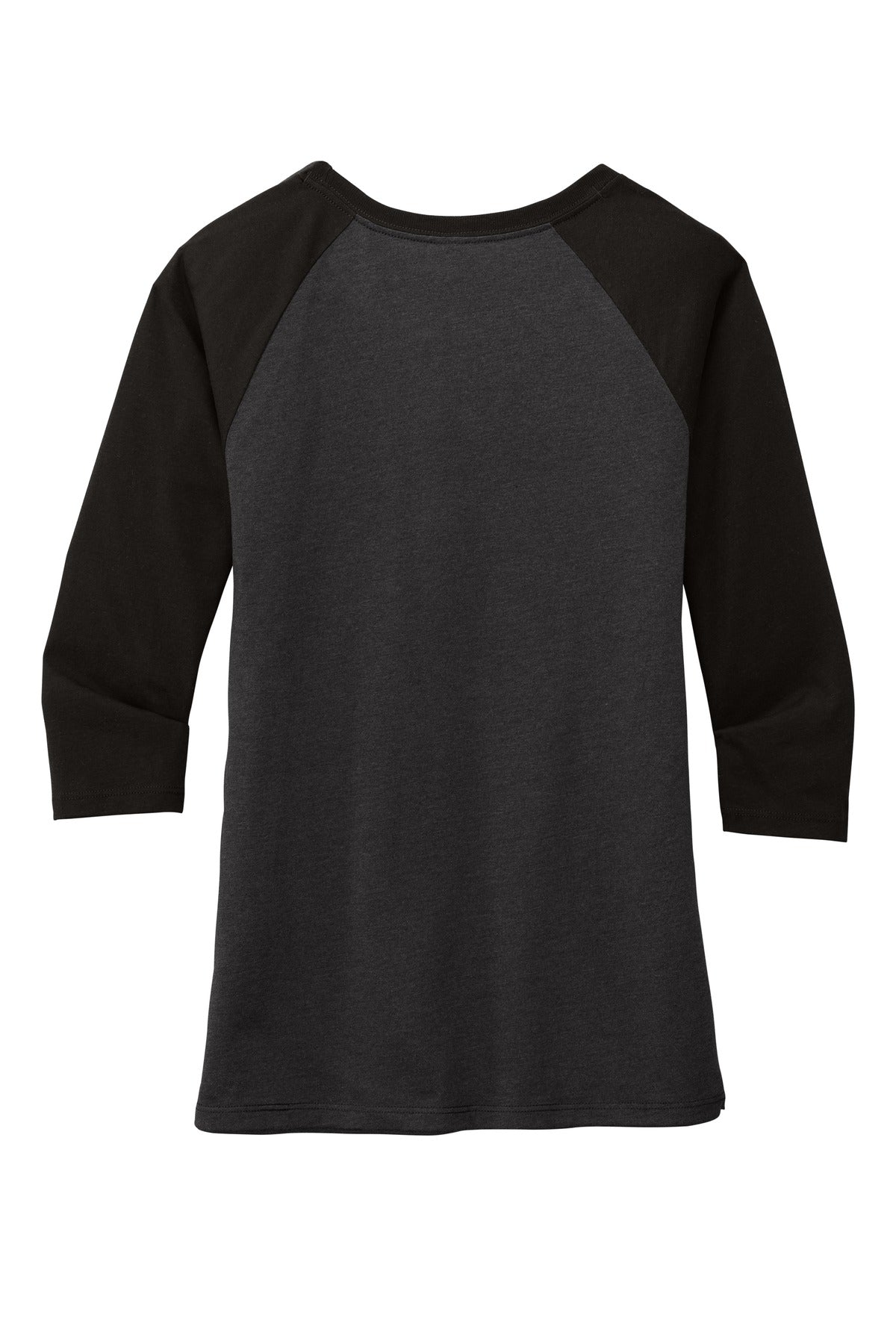 District Women's Perfect Tri 3/4-Sleeve Raglan. DM136L Womens Apparel Shirts & Tops