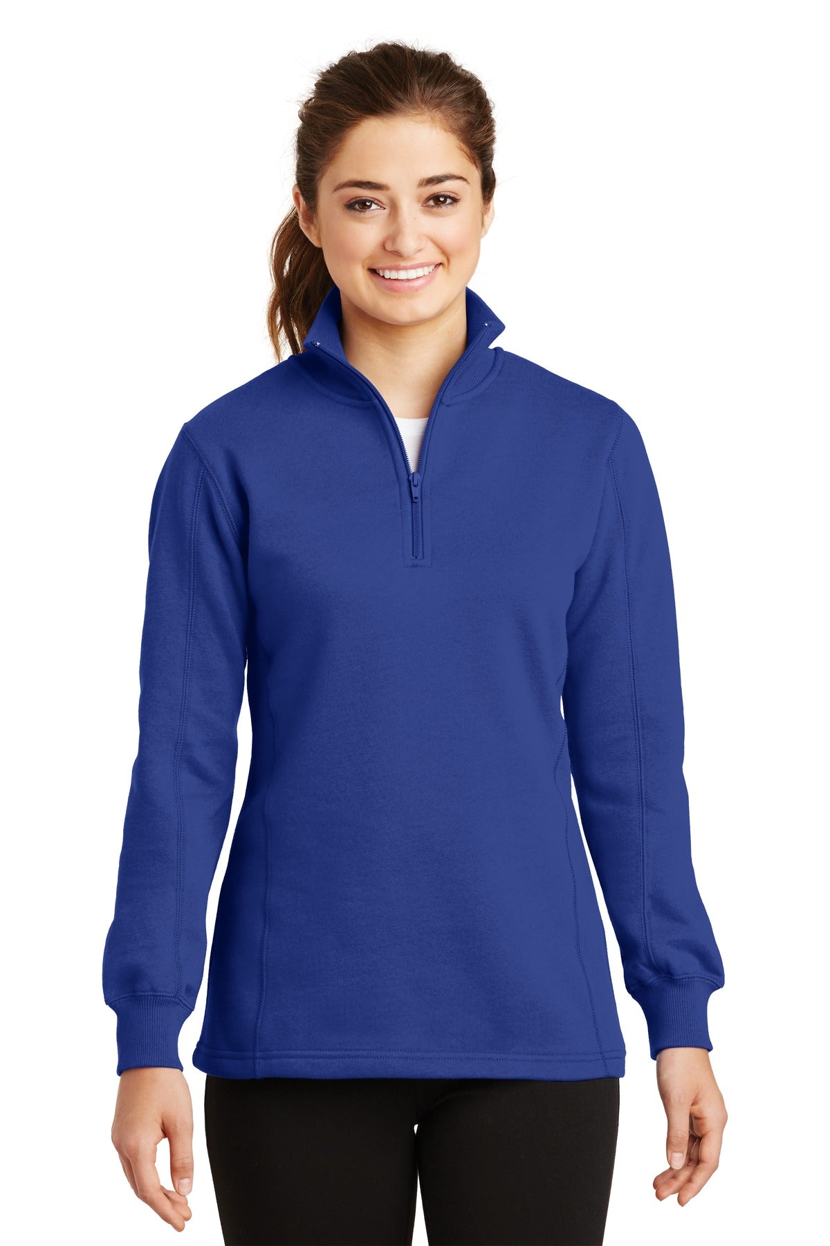 Sport-Tek Women's 1/4-Zip Sweatshirt LST253 Womens Apparel Sweatshirts & Fleece