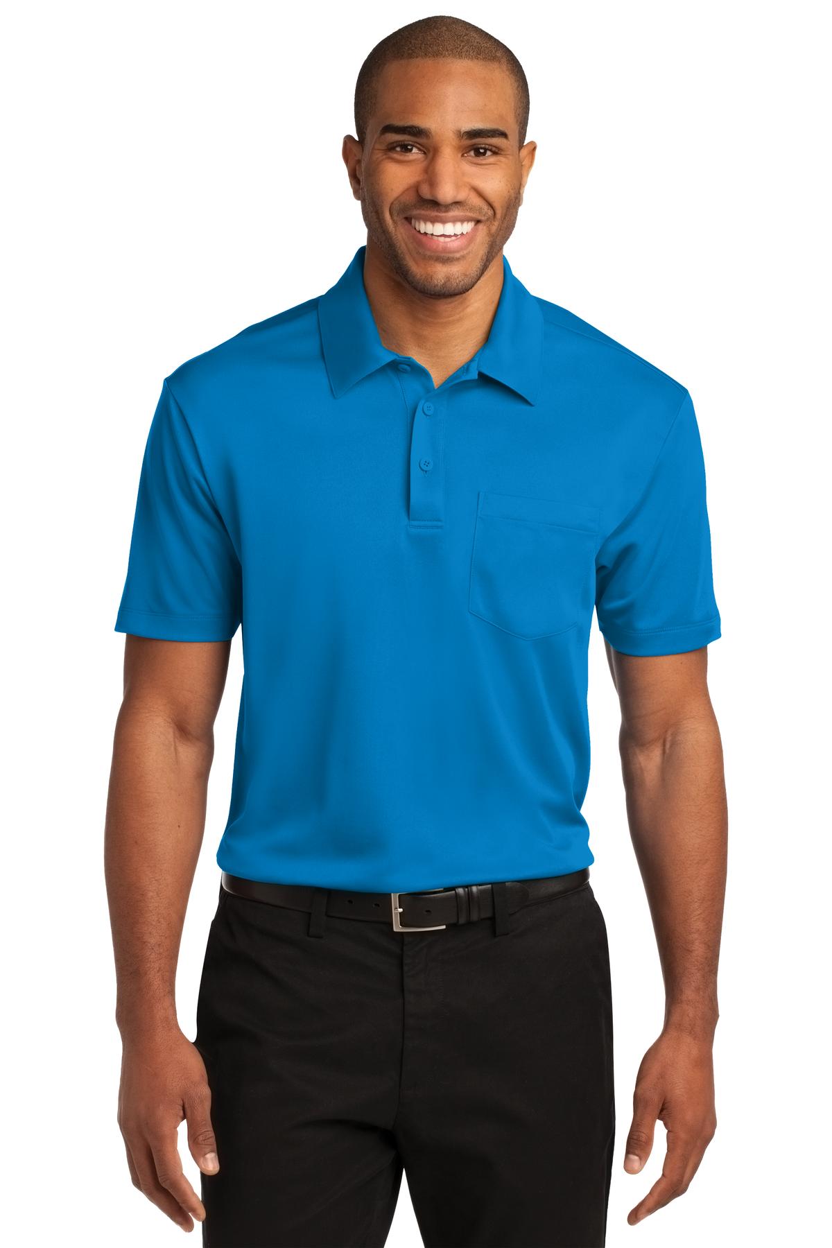 Port Authority Men's Silk Touch Performance Pocket Polo. K540P Mens Apparel Shirts & Tops