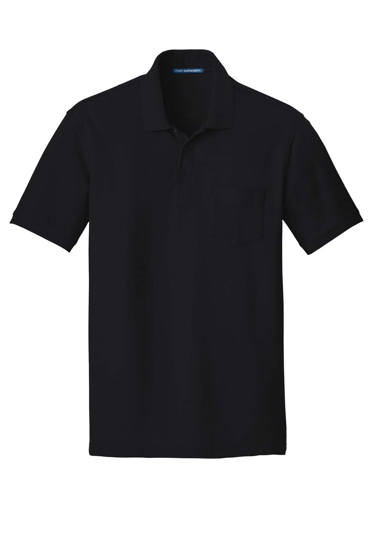 Port Authority Men's Core Classic Pique Pocket Polo. K100P Mens Apparel Shirts & Tops