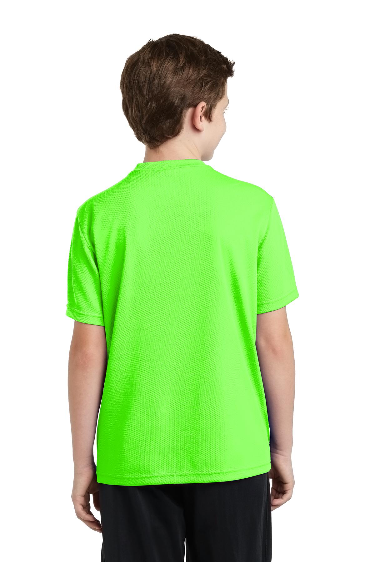 Sport-Tek Youth PosiCharge RacerMesh Tee. YST340 Youth Apparel Shirts & Tops
