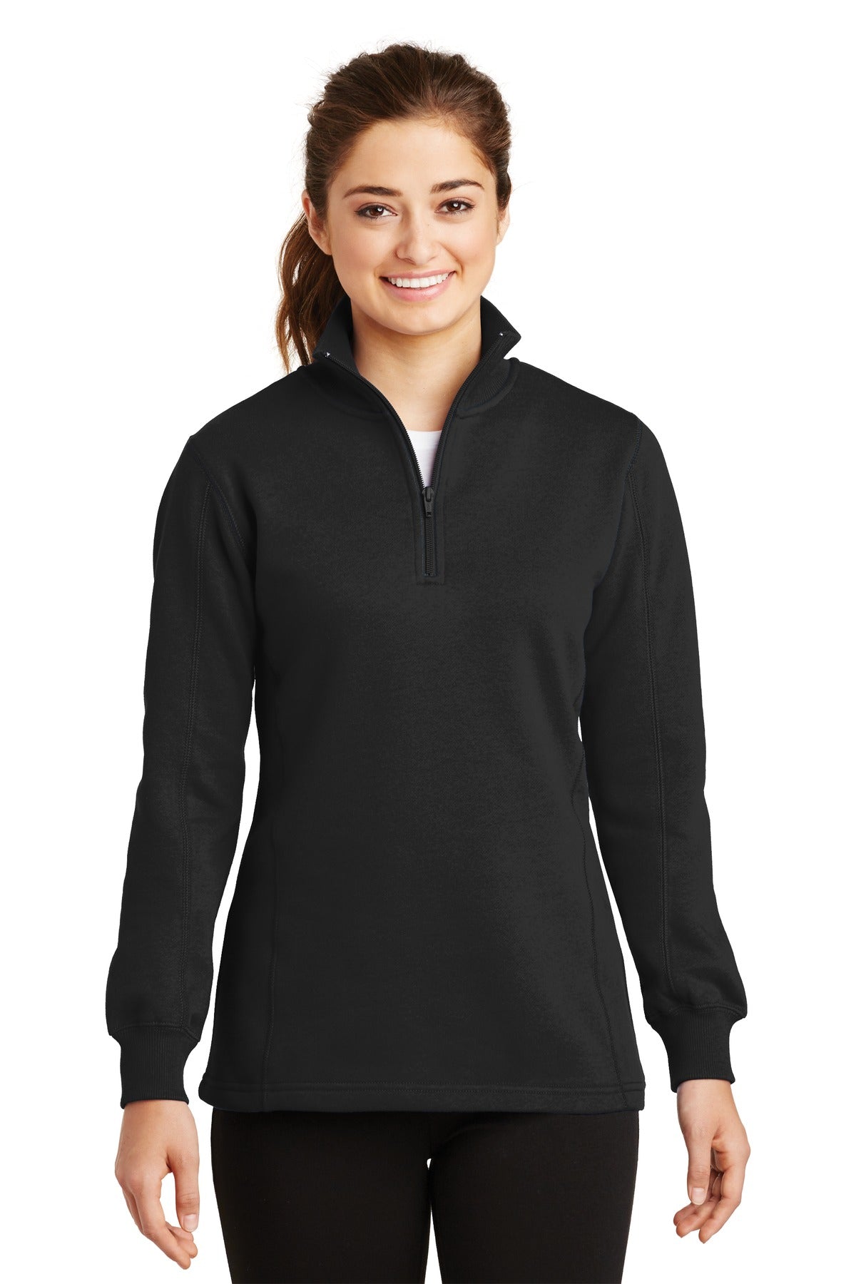 Sport-Tek Women's 1/4-Zip Sweatshirt LST253 Womens Apparel Sweatshirts & Fleece