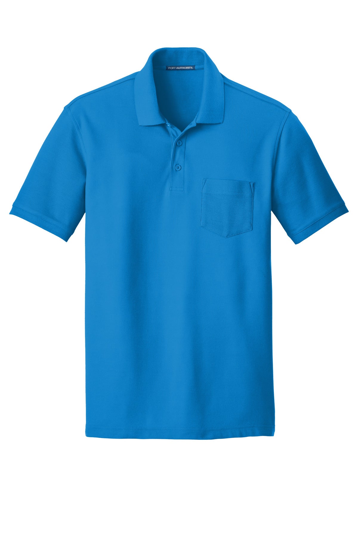 Port Authority Men's Core Classic Pique Pocket Polo. K100P Mens Apparel Shirts & Tops