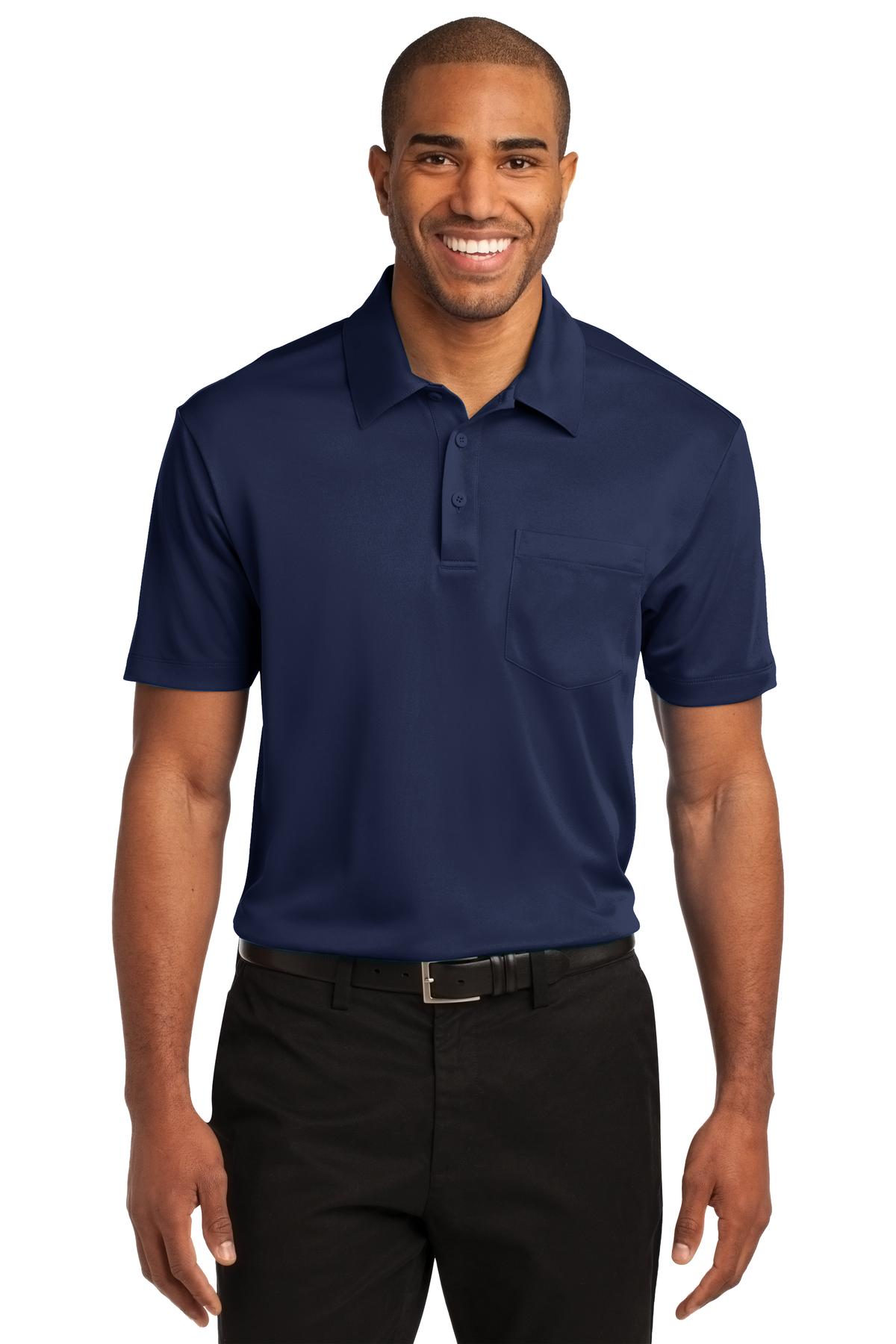 Port Authority Men's Silk Touch Performance Pocket Polo. K540P Mens Apparel Shirts & Tops