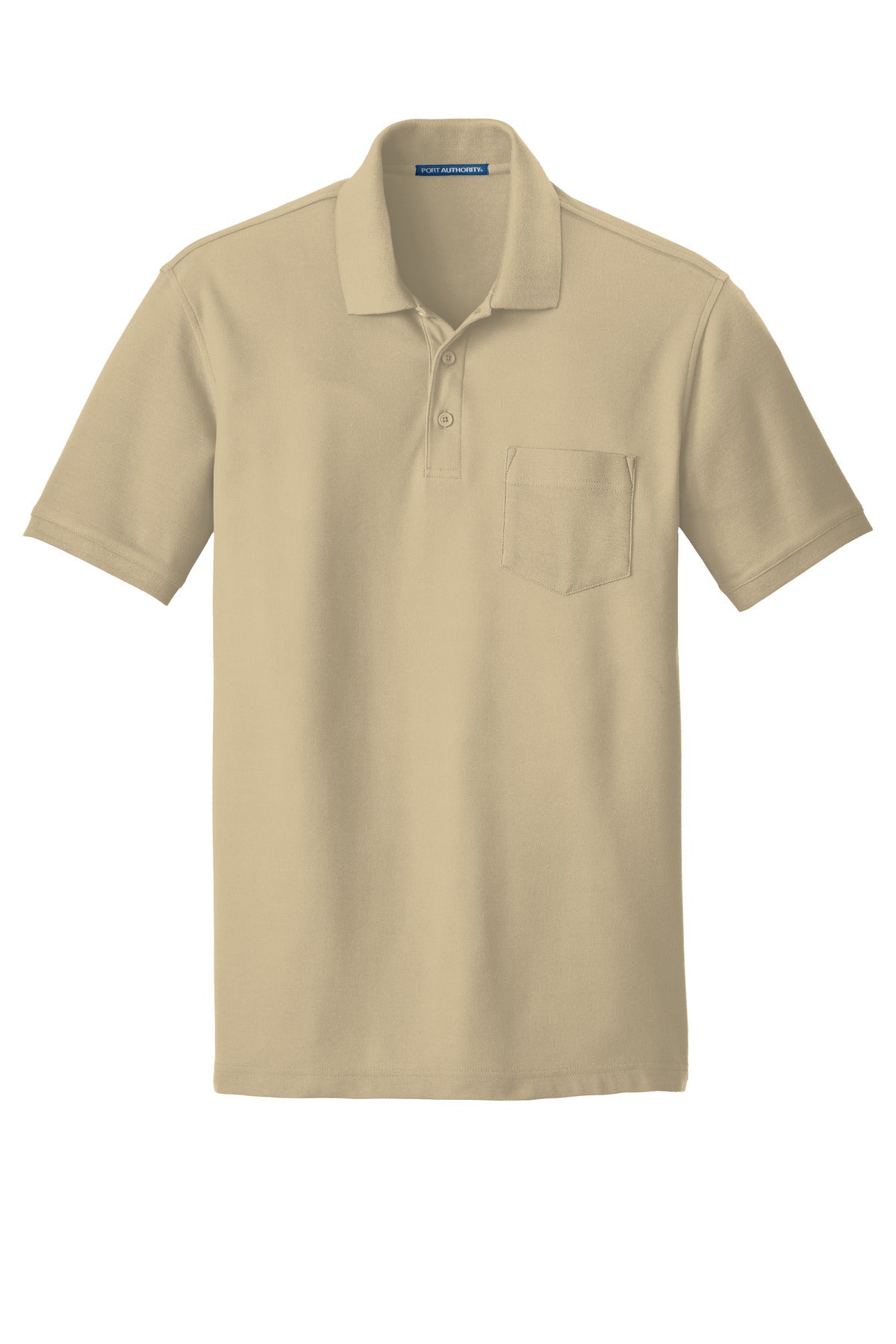 Port Authority Men's Core Classic Pique Pocket Polo. K100P Mens Apparel Shirts & Tops