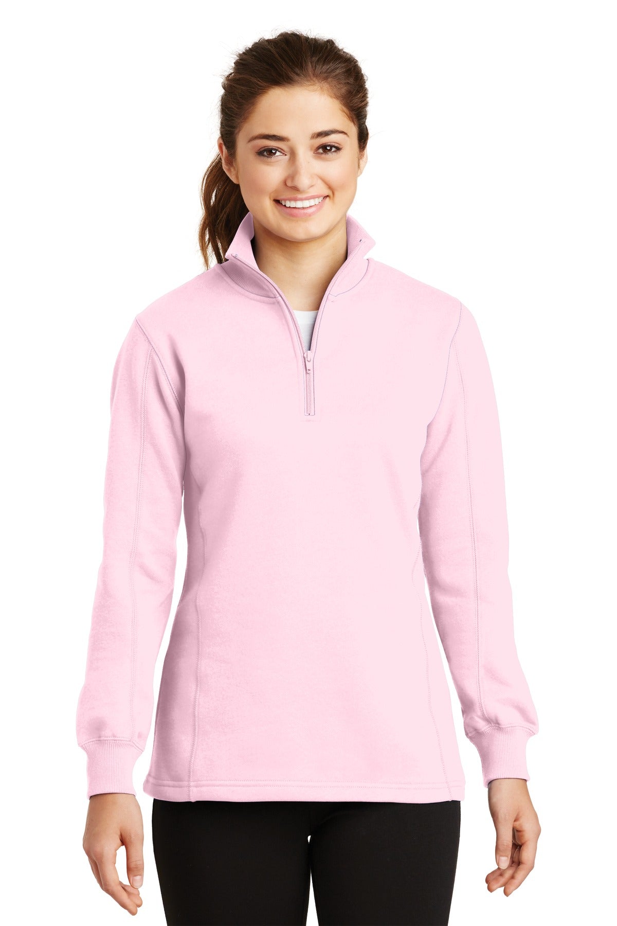 Sport-Tek Women's 1/4-Zip Sweatshirt LST253 Womens Apparel Sweatshirts & Fleece