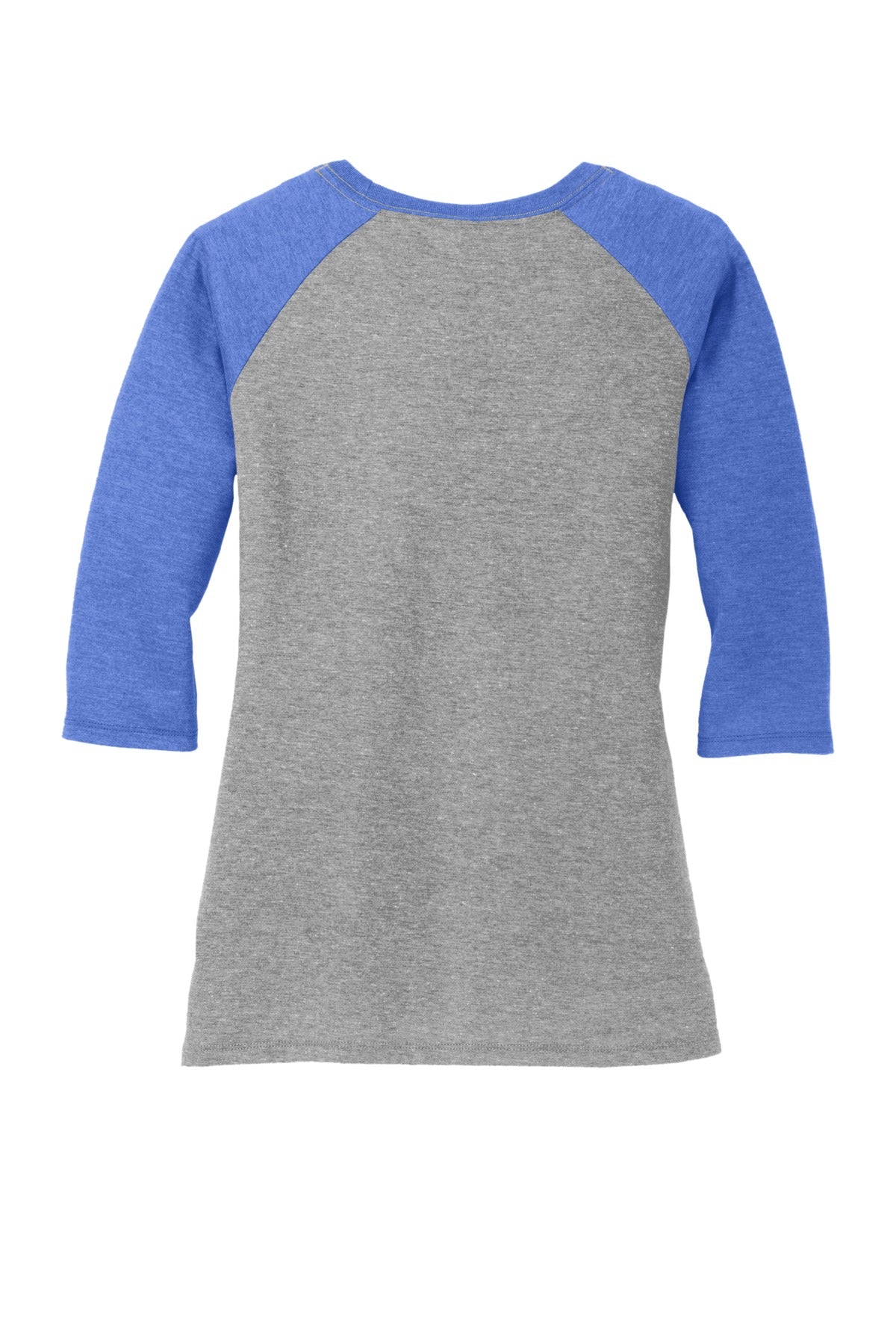 District Women's Perfect Tri 3/4-Sleeve Raglan. DM136L Womens Apparel Shirts & Tops