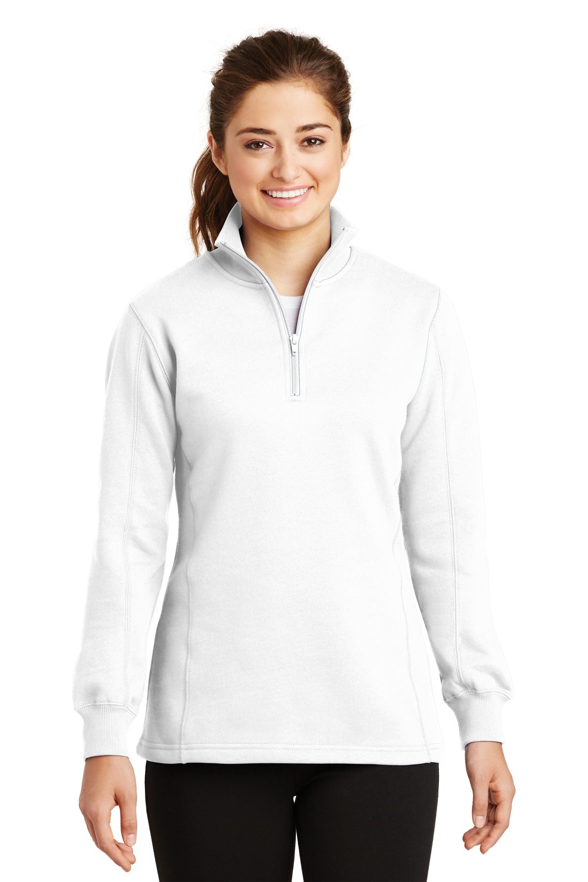 Sport-Tek Women's 1/4-Zip Sweatshirt LST253 Womens Apparel Sweatshirts & Fleece